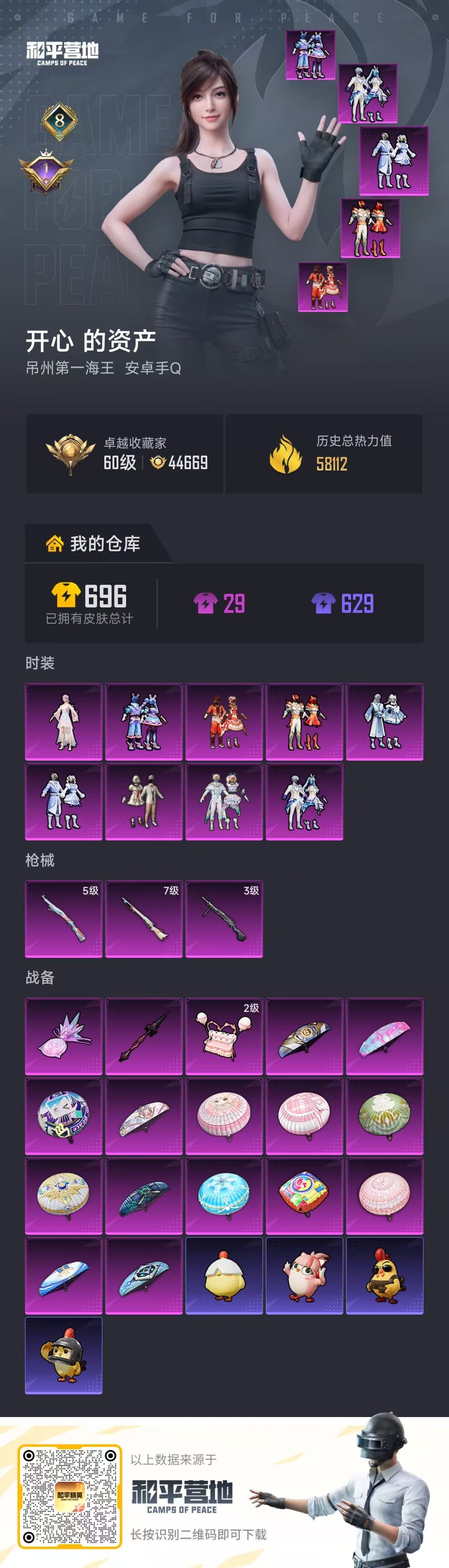 HPCMW4187213和平精英账号详情图1