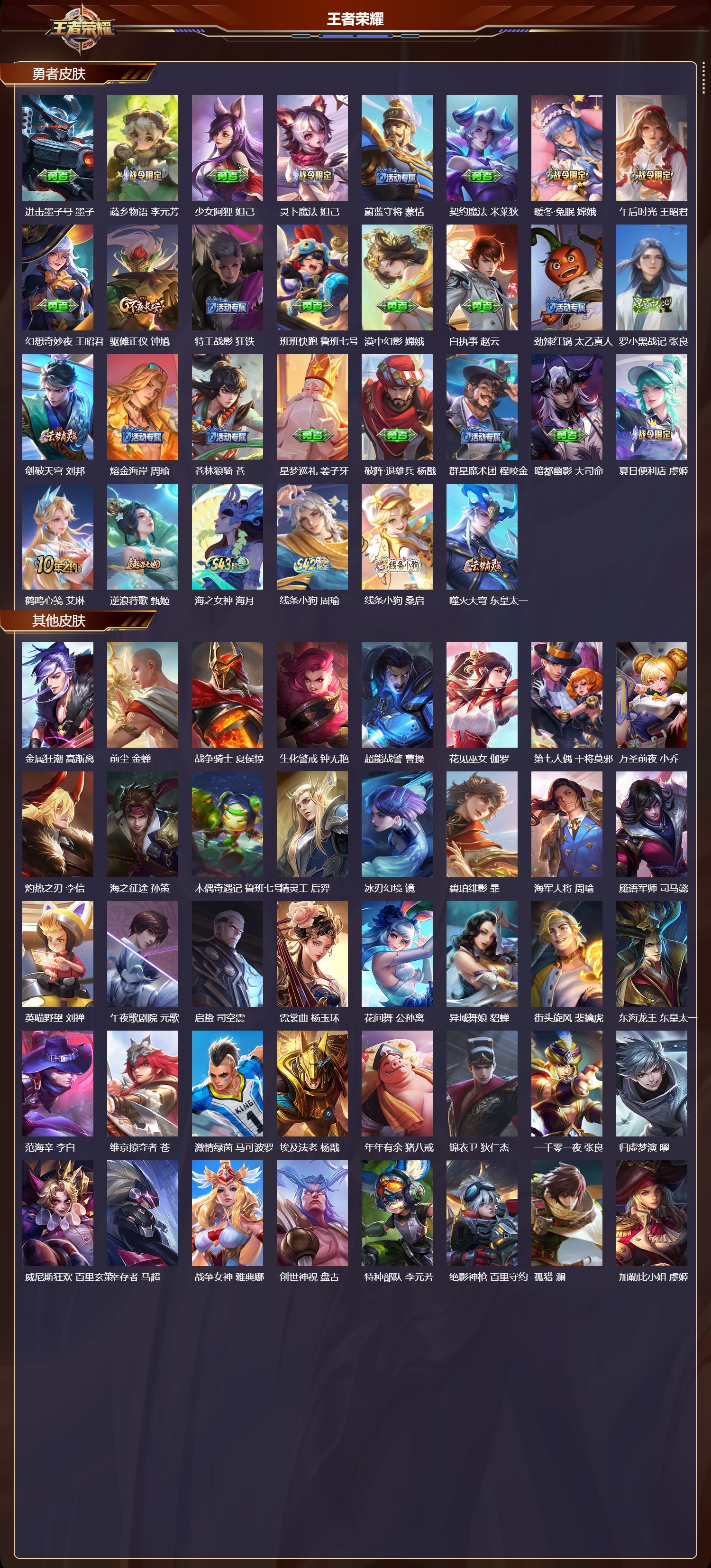 WZMK4312186王者荣耀账号详情图4