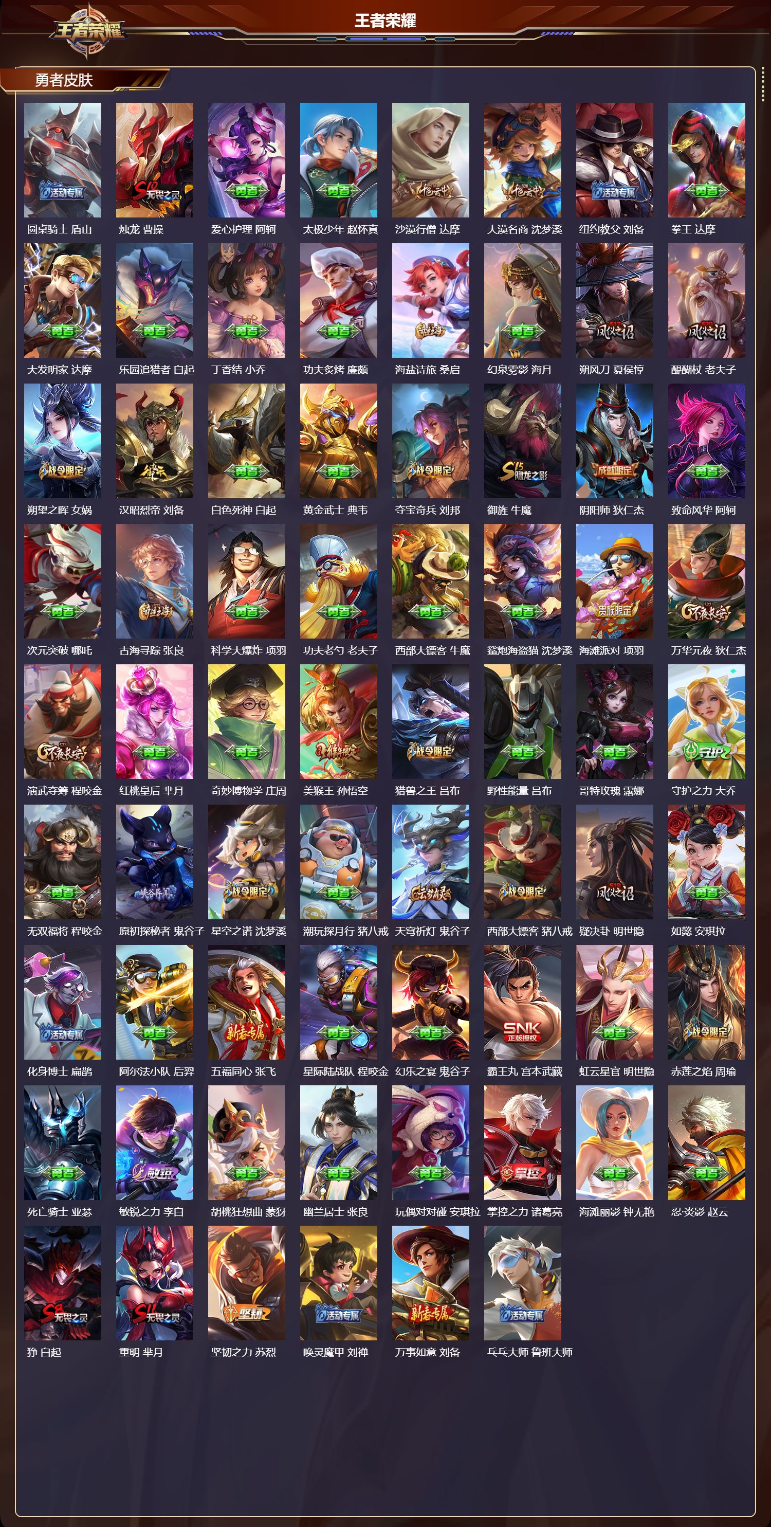 WZQM4312400王者荣耀账号详情图3