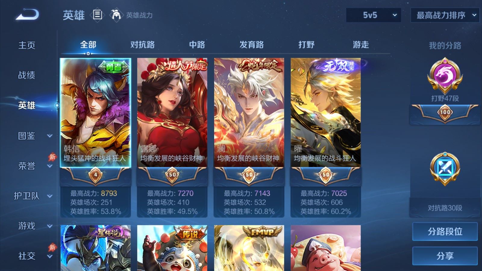 WZCMW4330530王者荣耀账号详情图2