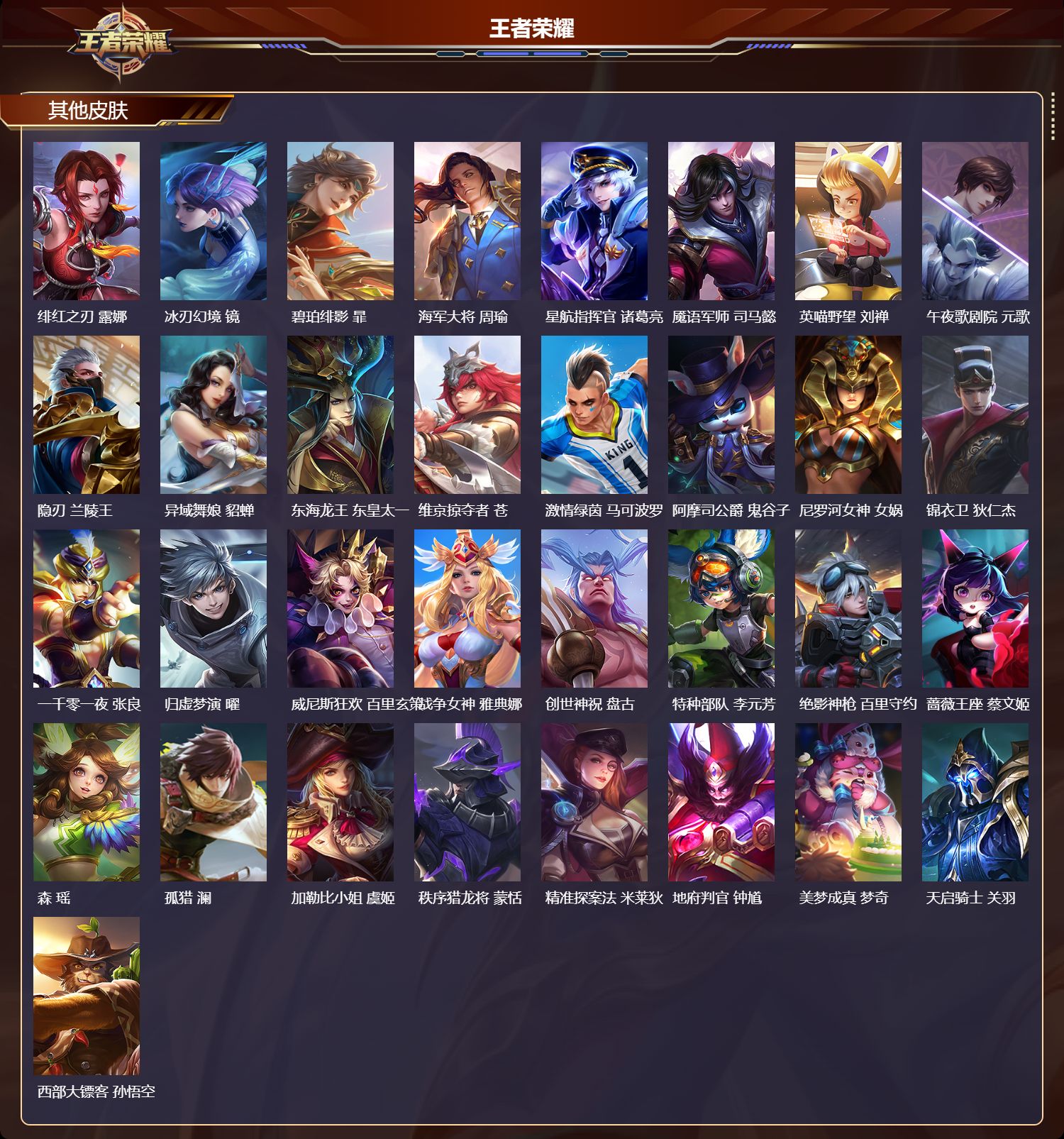 WZMK4312205王者荣耀账号详情图3