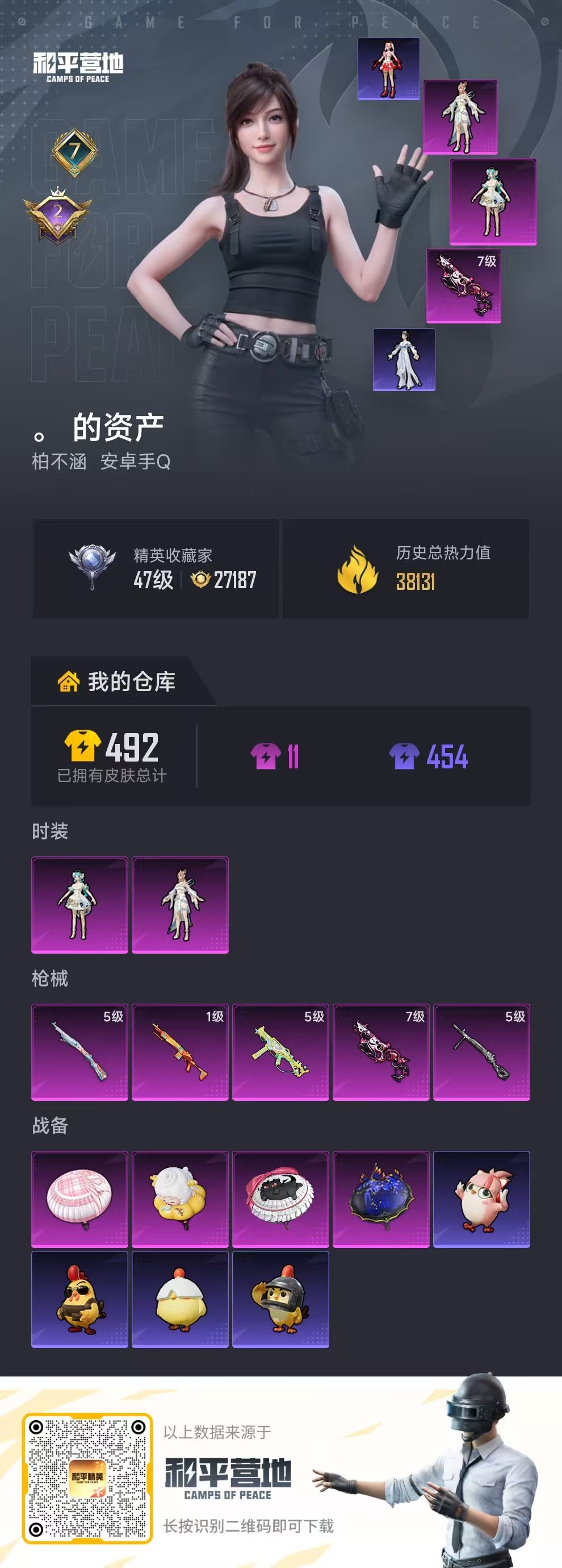 HPCMW4187239和平精英账号详情图1