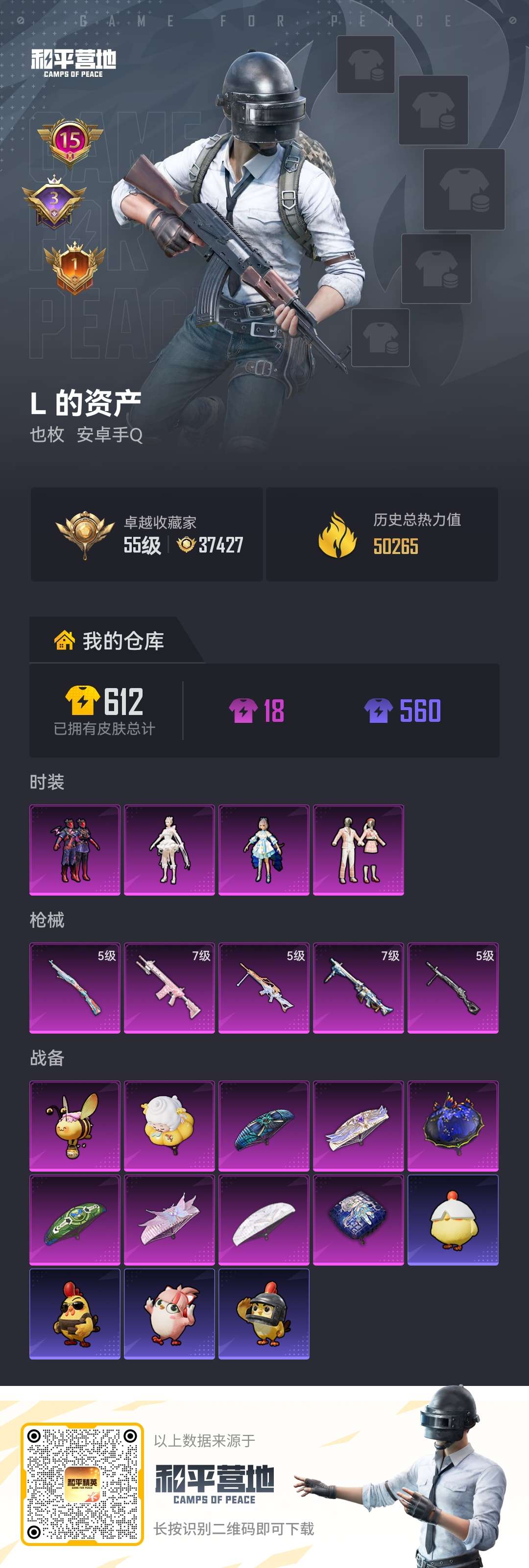 HPCMW4189942和平精英账号详情图1