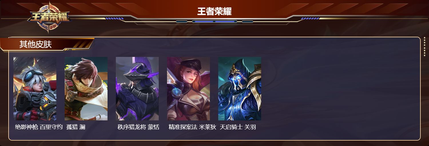 WZMK4311557王者荣耀账号详情图3