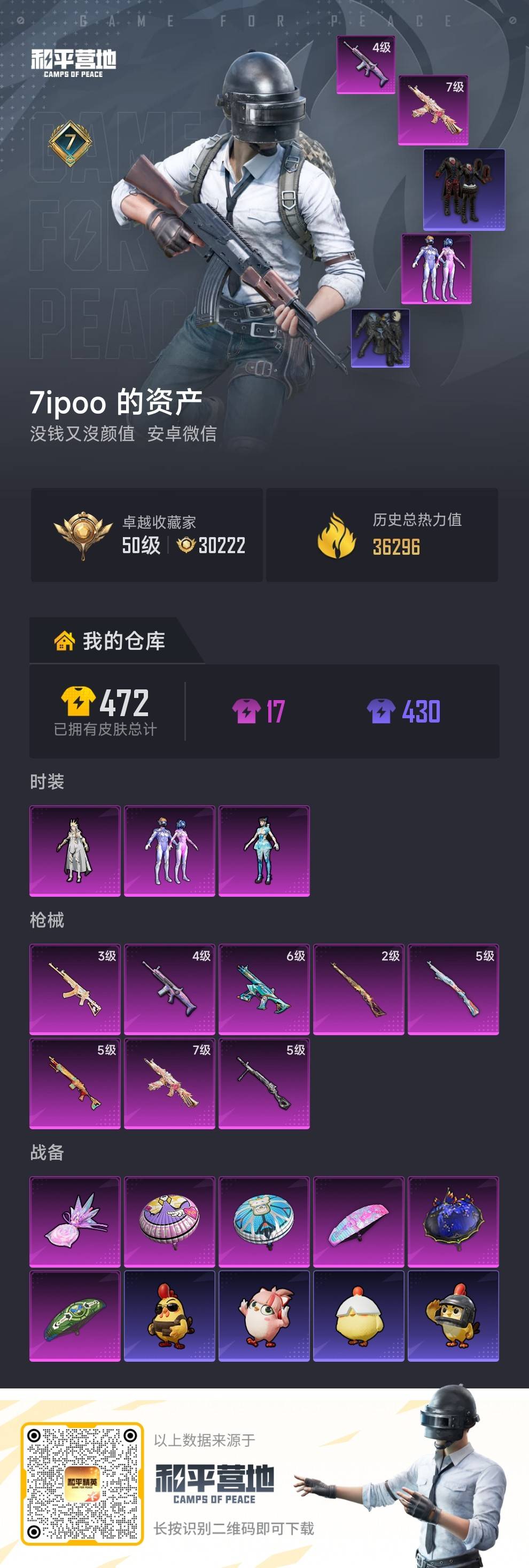 HPCMW4187187和平精英账号详情图1