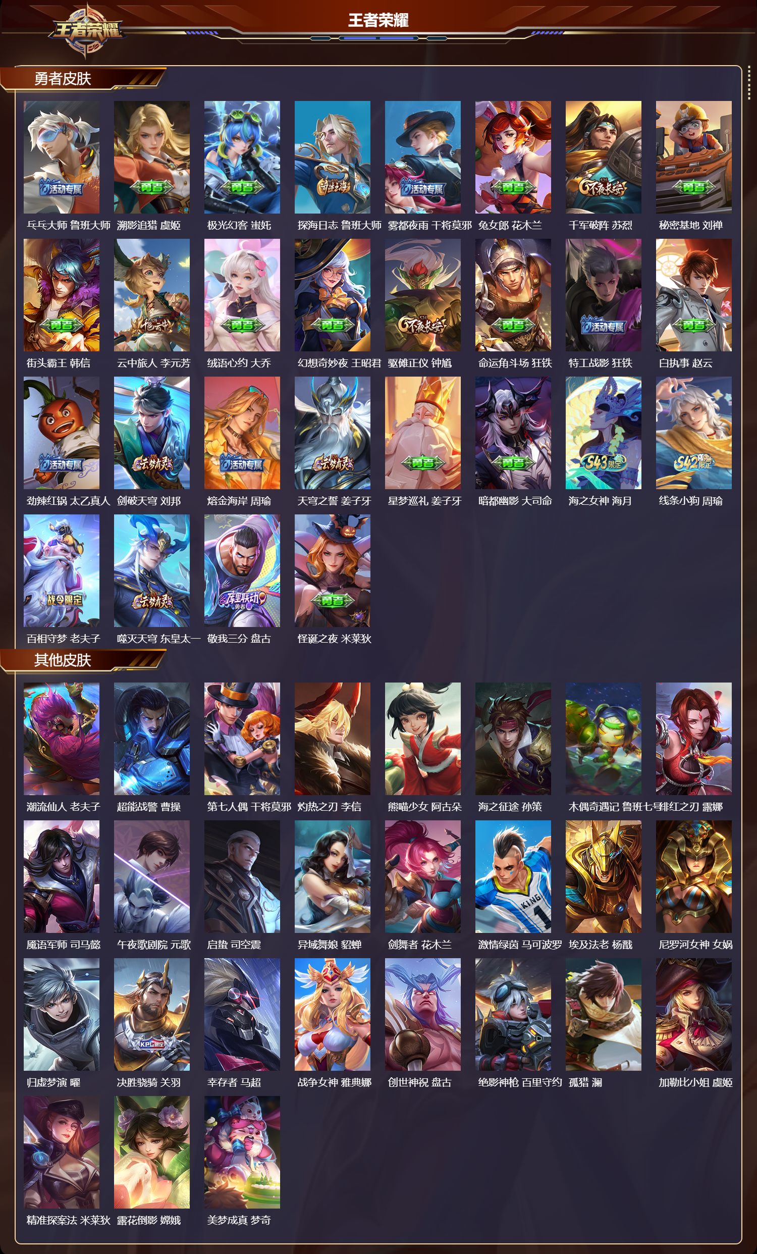 WZMK4314495王者荣耀账号详情图2