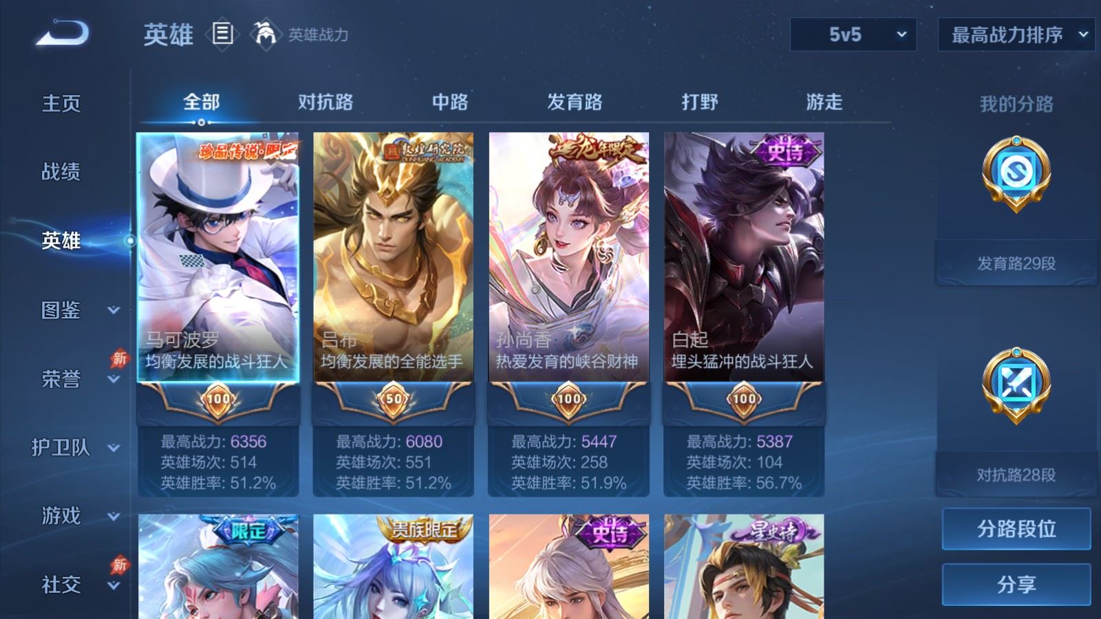 WZCMW4332066王者荣耀账号详情图2