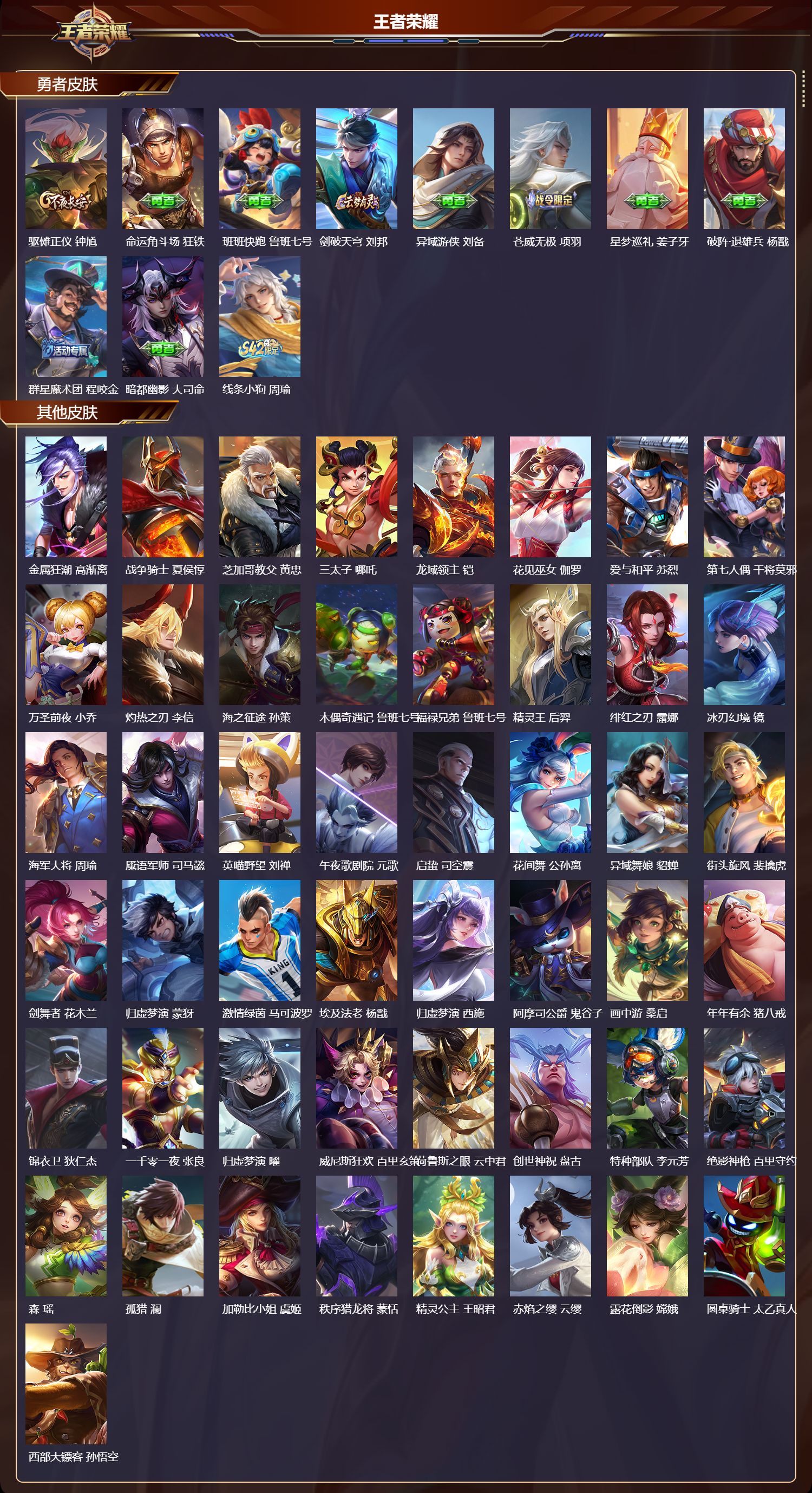 WZMK4314364王者荣耀账号详情图3