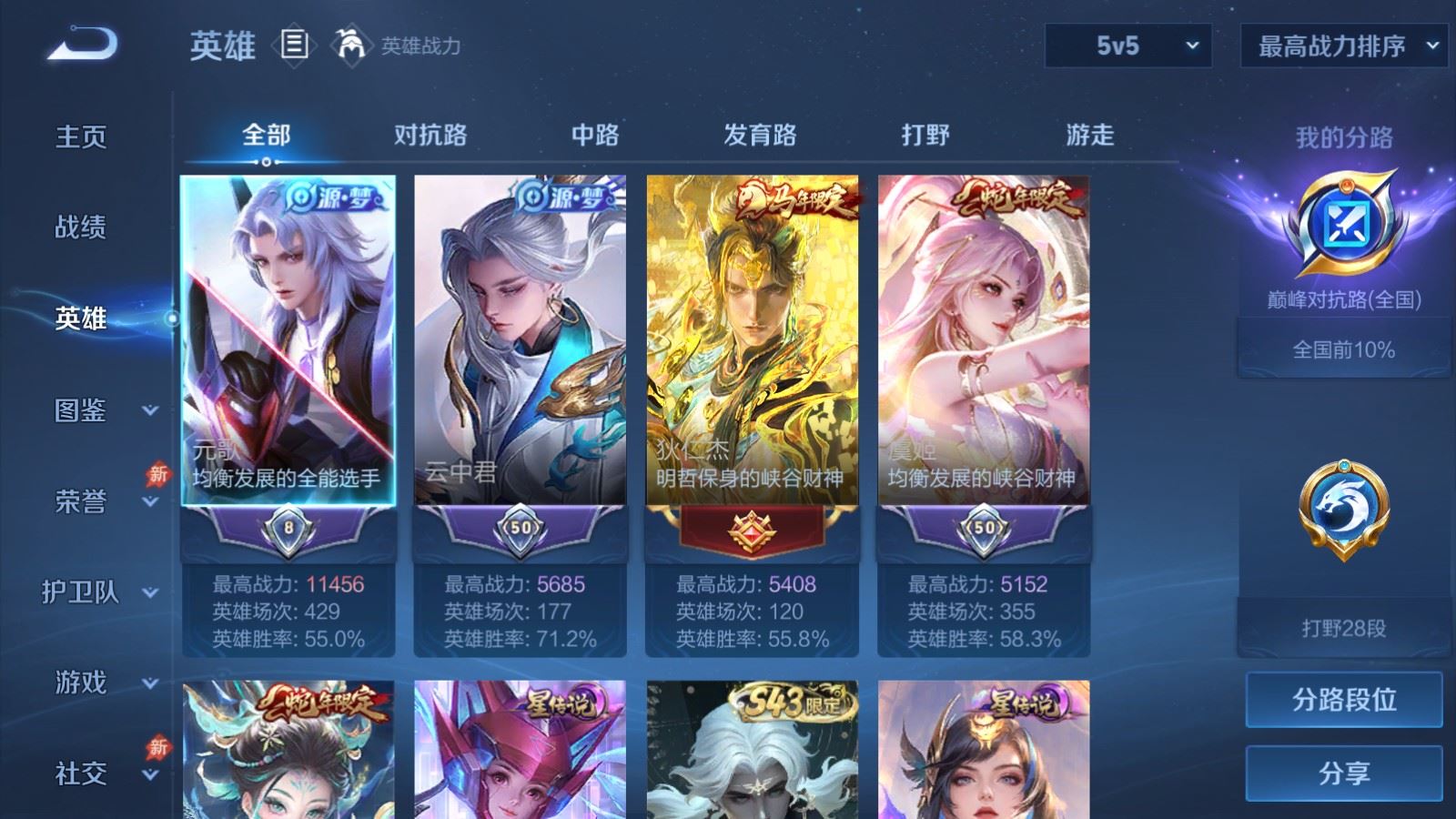 WZCMW4332277王者荣耀账号详情图2