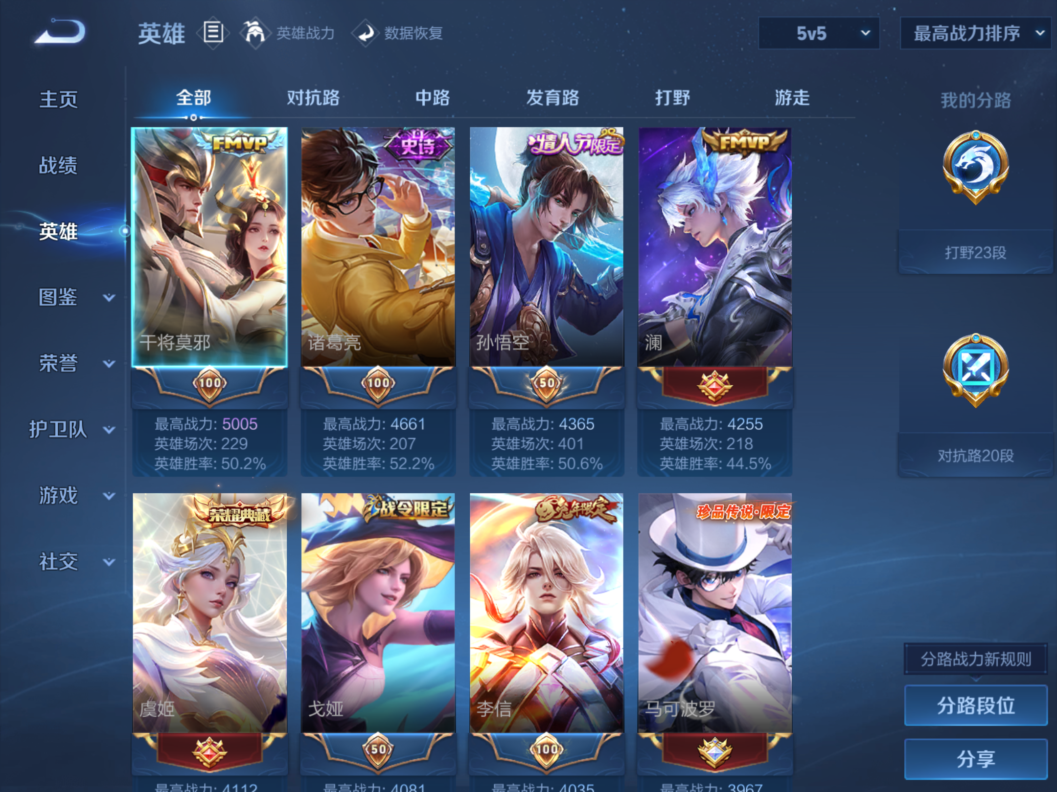 WZCMW4332290王者荣耀账号详情图2