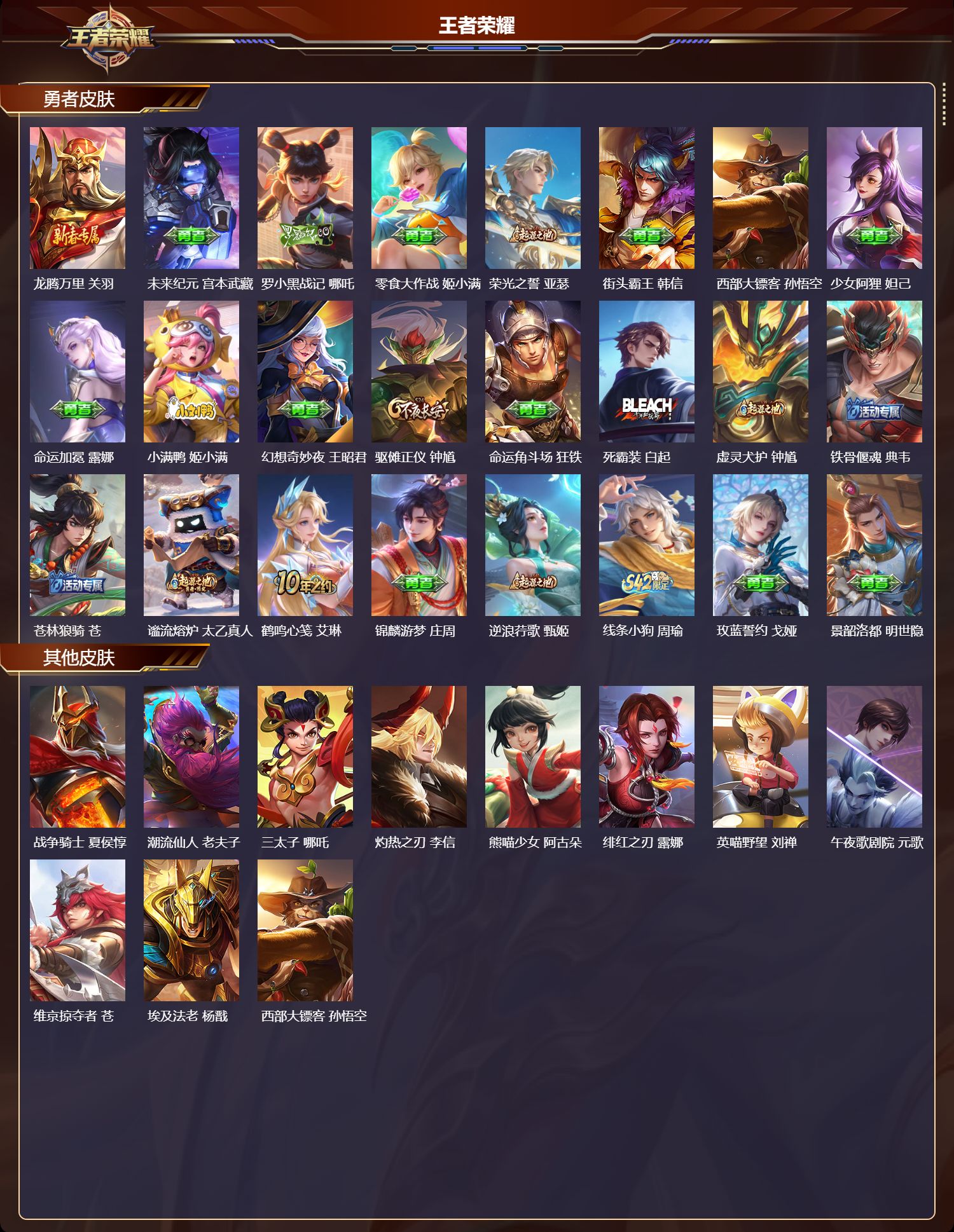 WZMK4314388王者荣耀账号详情图2