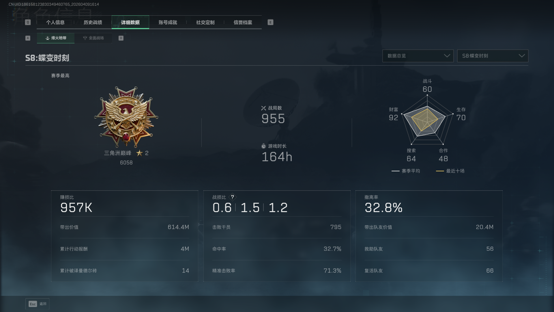 SJZCMW4106469三角洲行动账号详情图2