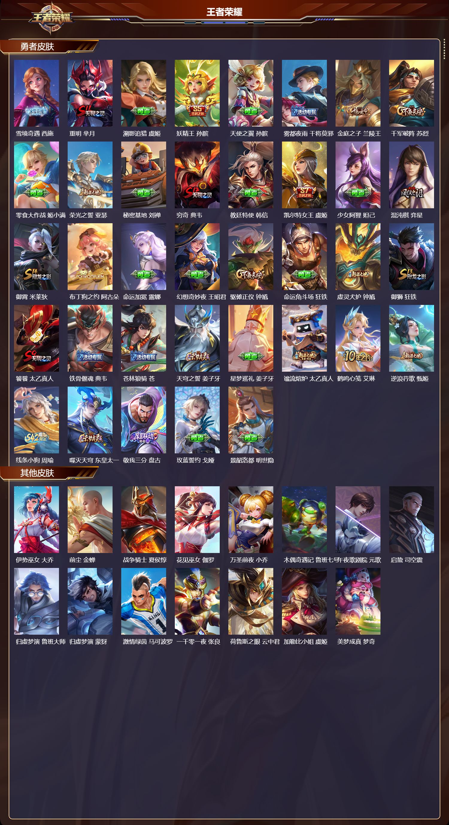 WZMK4314356王者荣耀账号详情图2