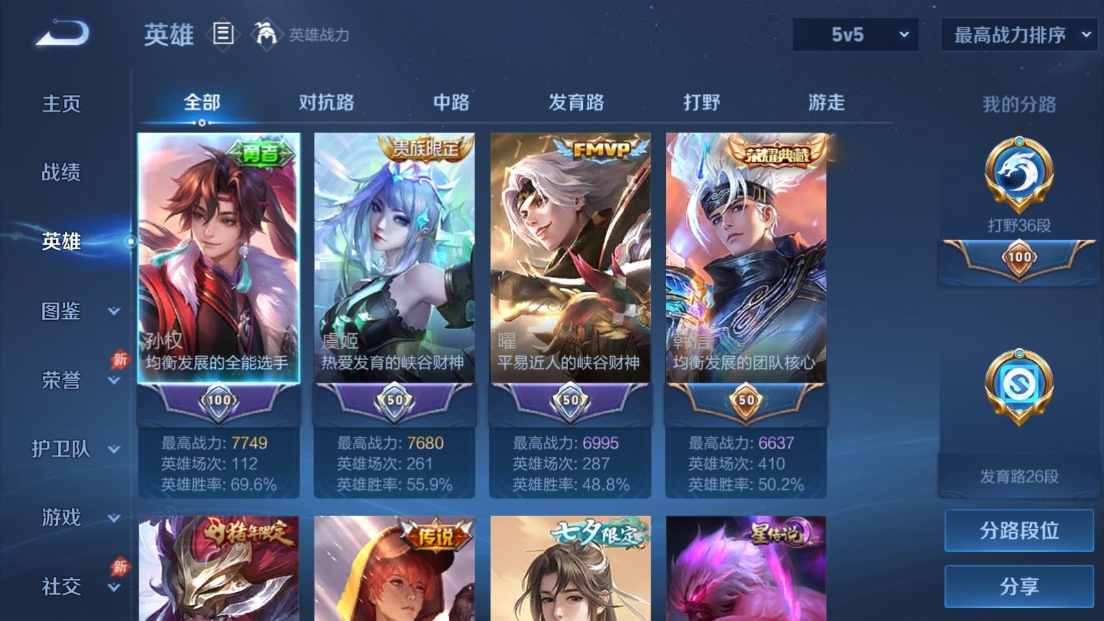 WZCMW4332274王者荣耀账号详情图2