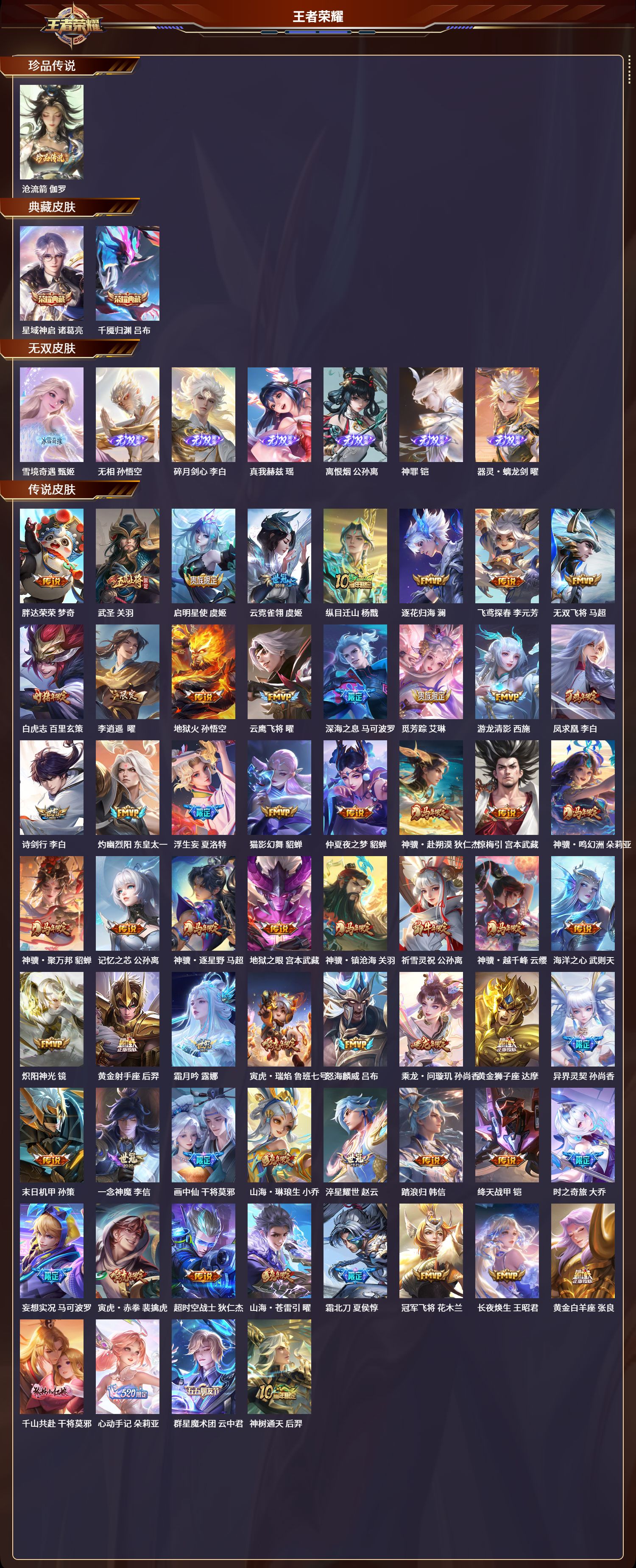 WZLX4315486王者荣耀账号详情图1