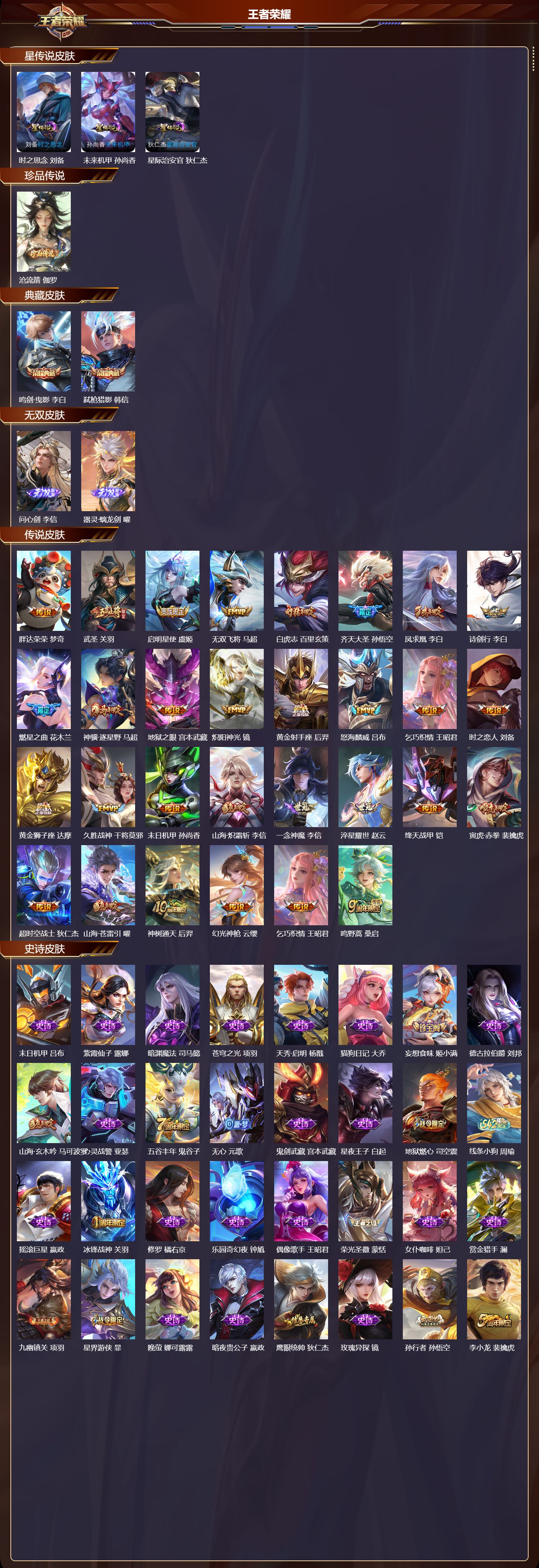 WZMK4315754王者荣耀账号详情图1