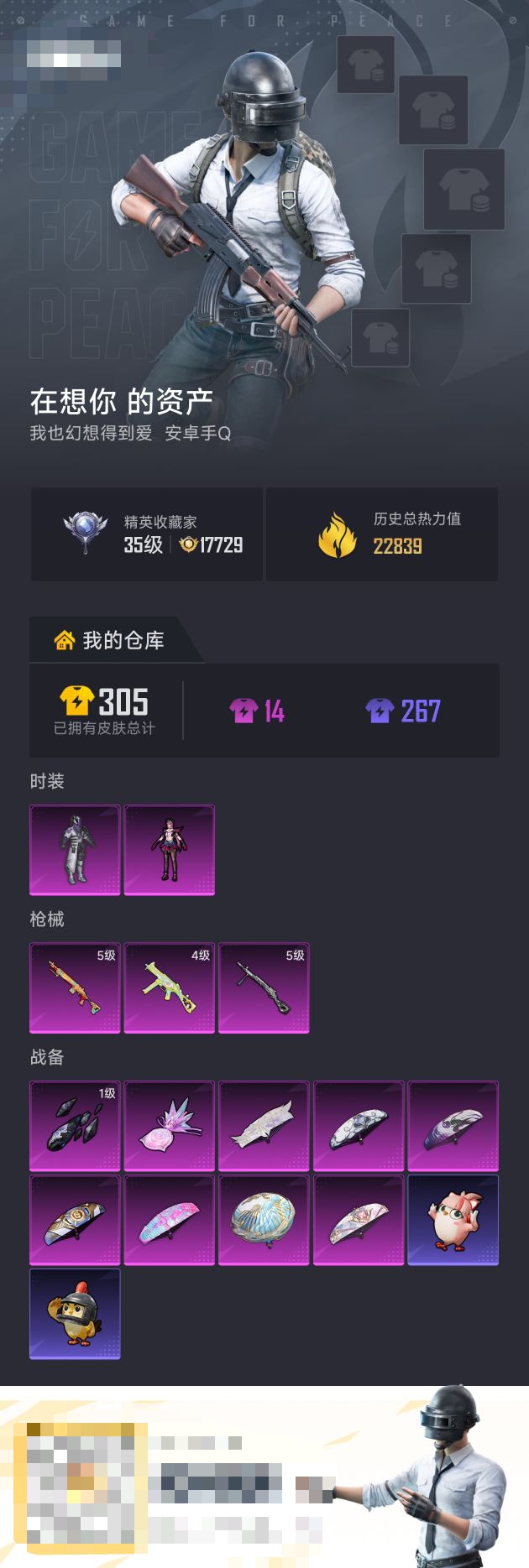 HPZM4182243和平精英账号详情图1