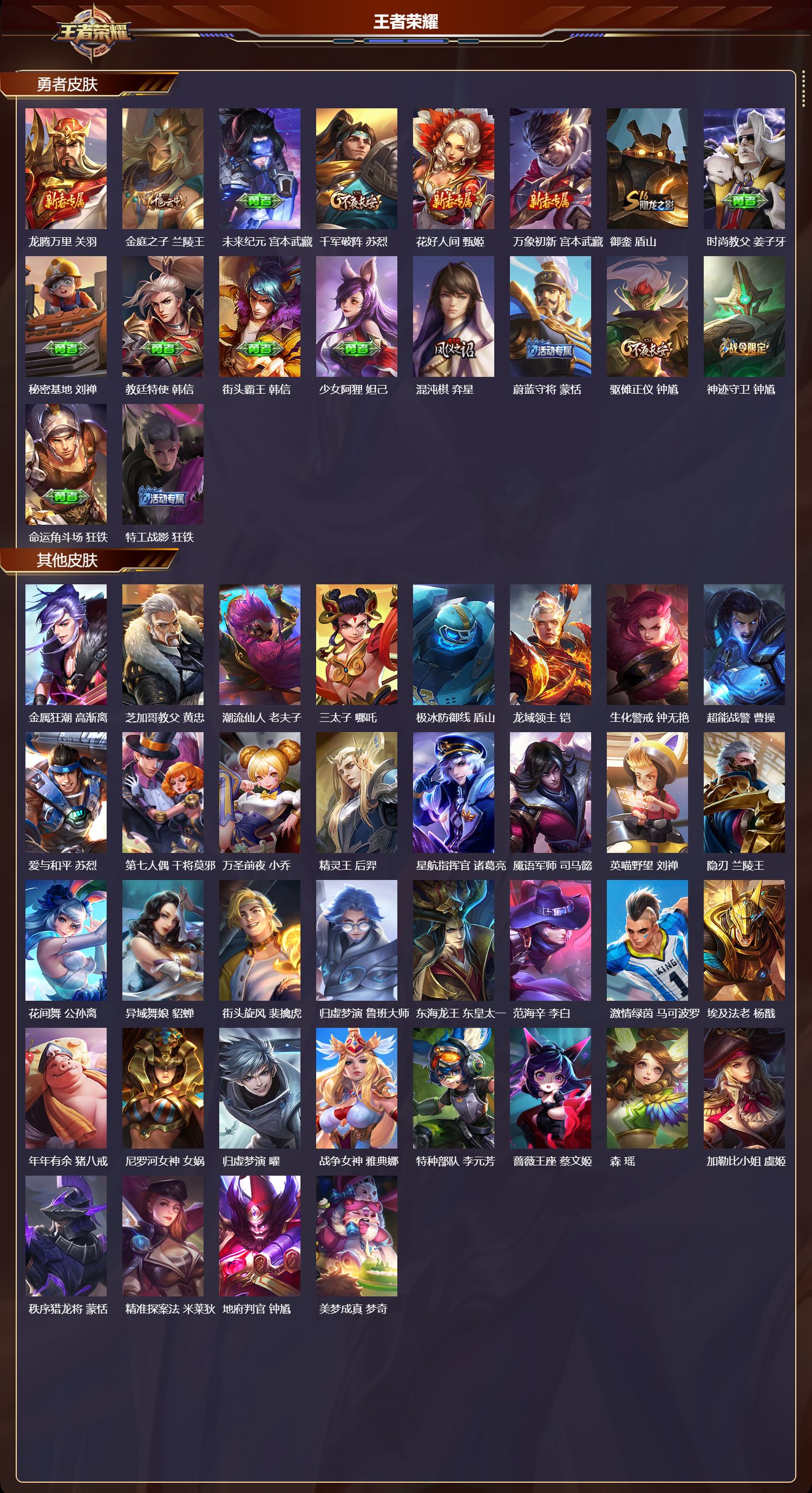 WZMK4314652王者荣耀账号详情图2