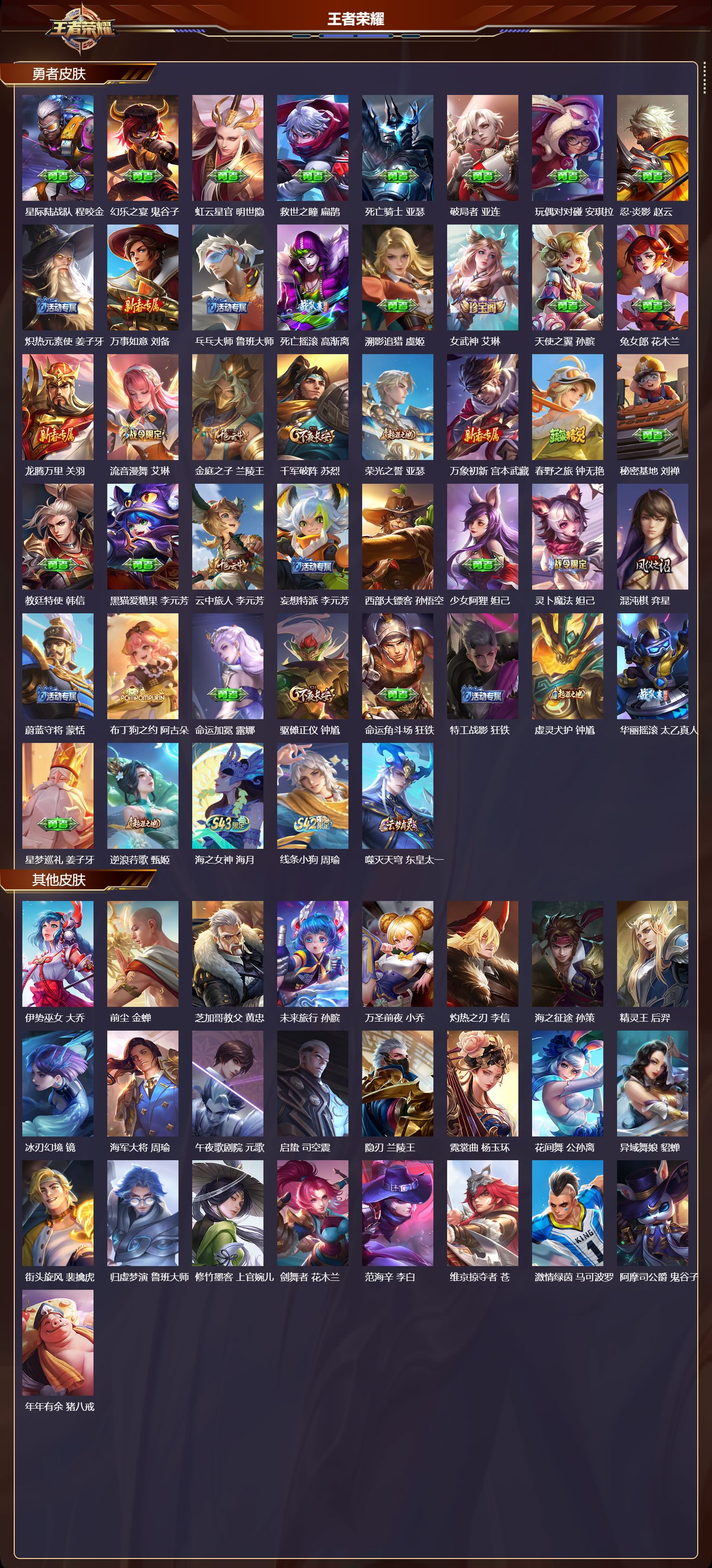 WZMK4314666王者荣耀账号详情图2