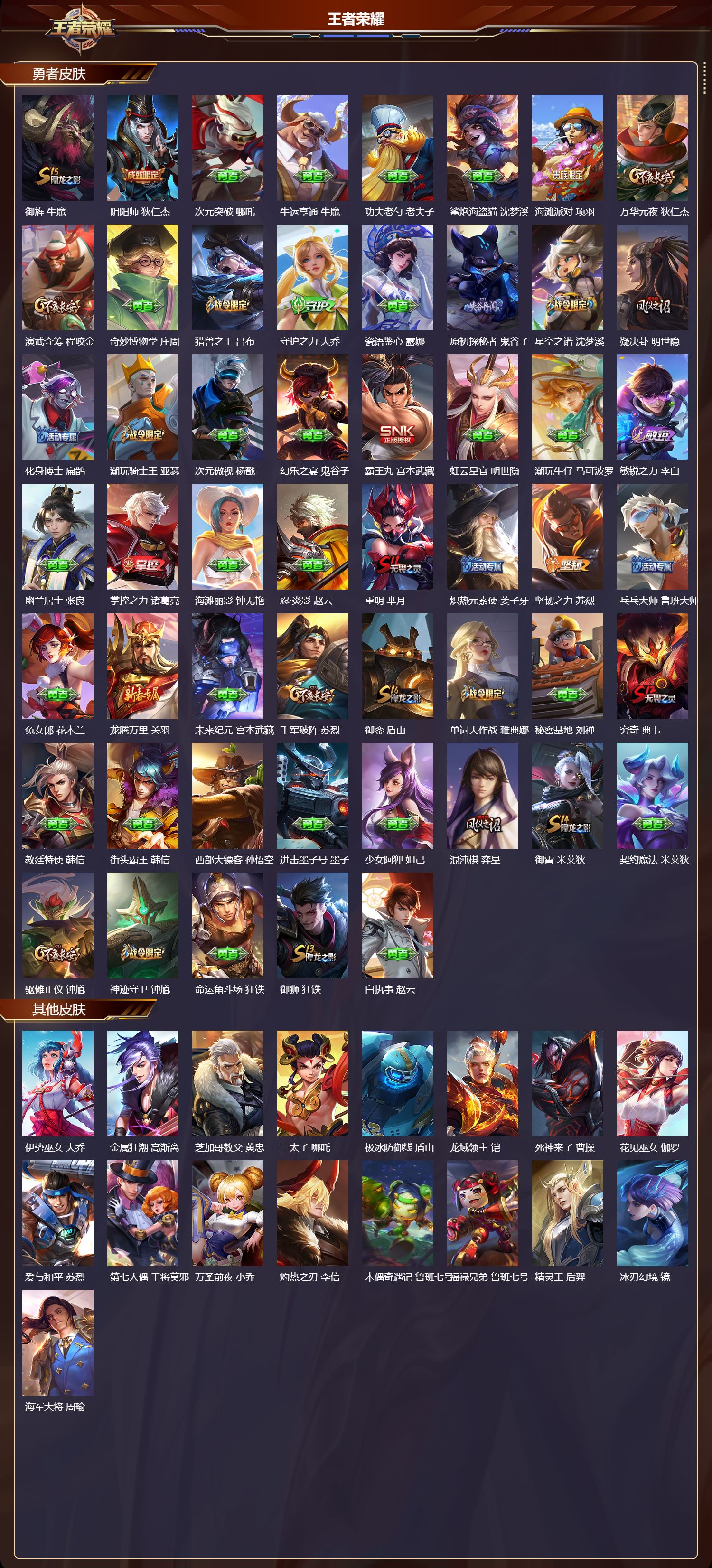 WZMK4316026王者荣耀账号详情图2