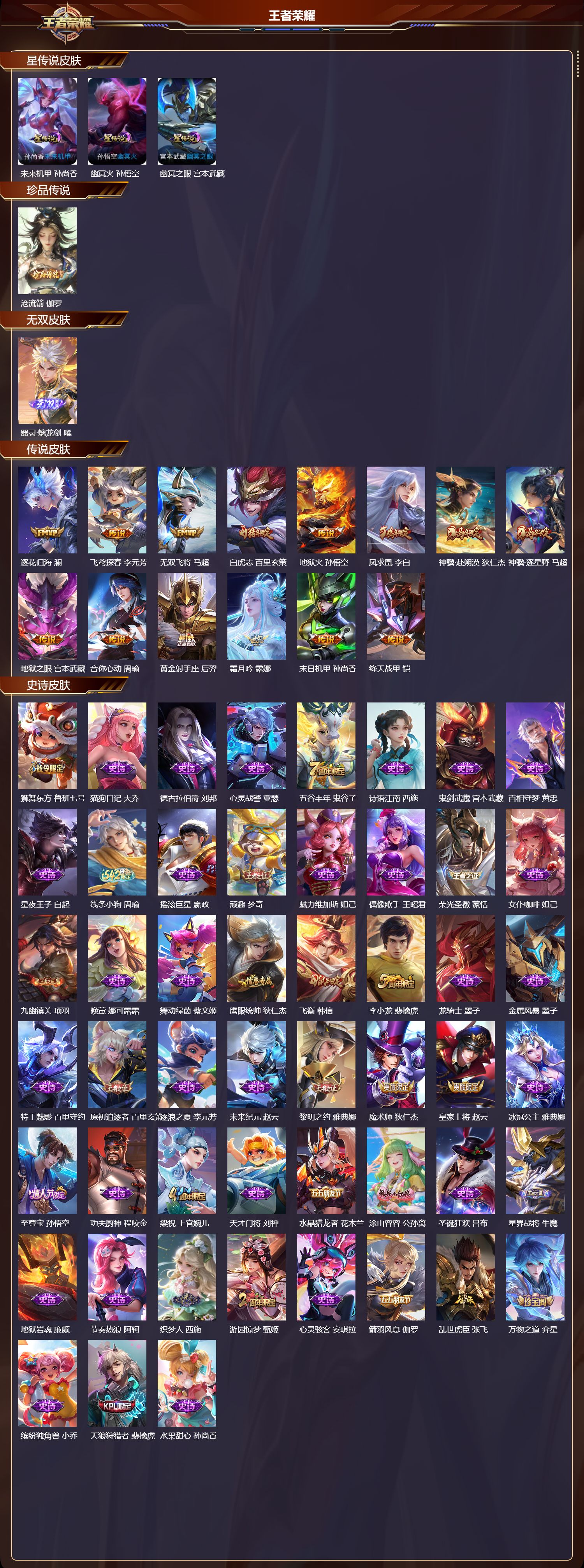 WZQM4315751王者荣耀账号详情图2