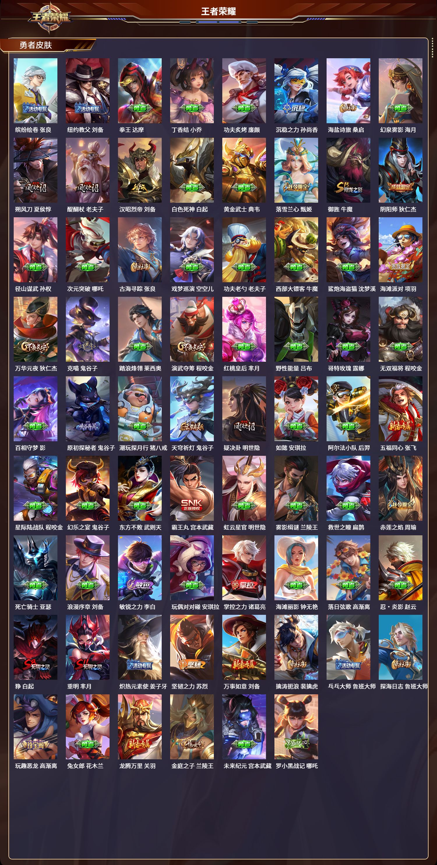 WZLX4315474王者荣耀账号详情图2