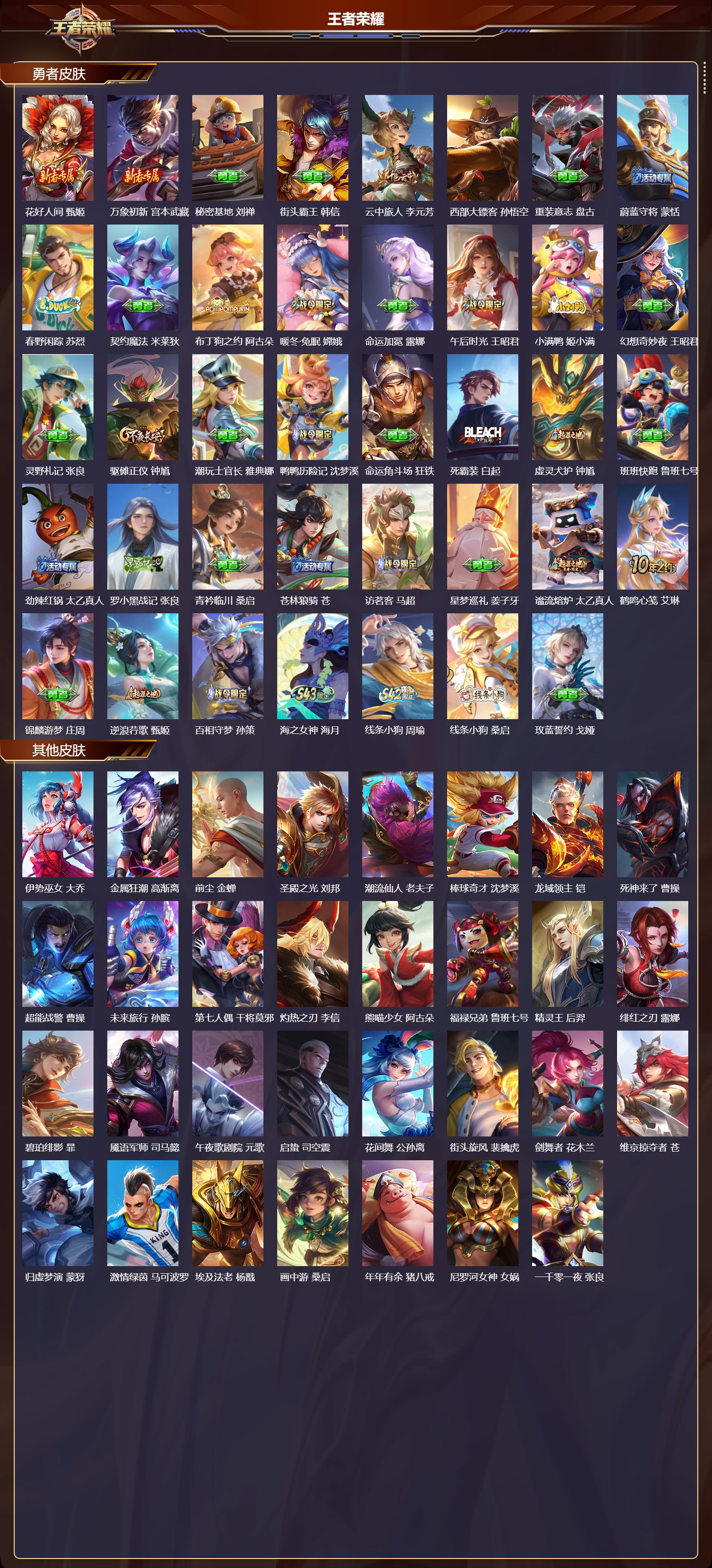 WZMK4315915王者荣耀账号详情图3