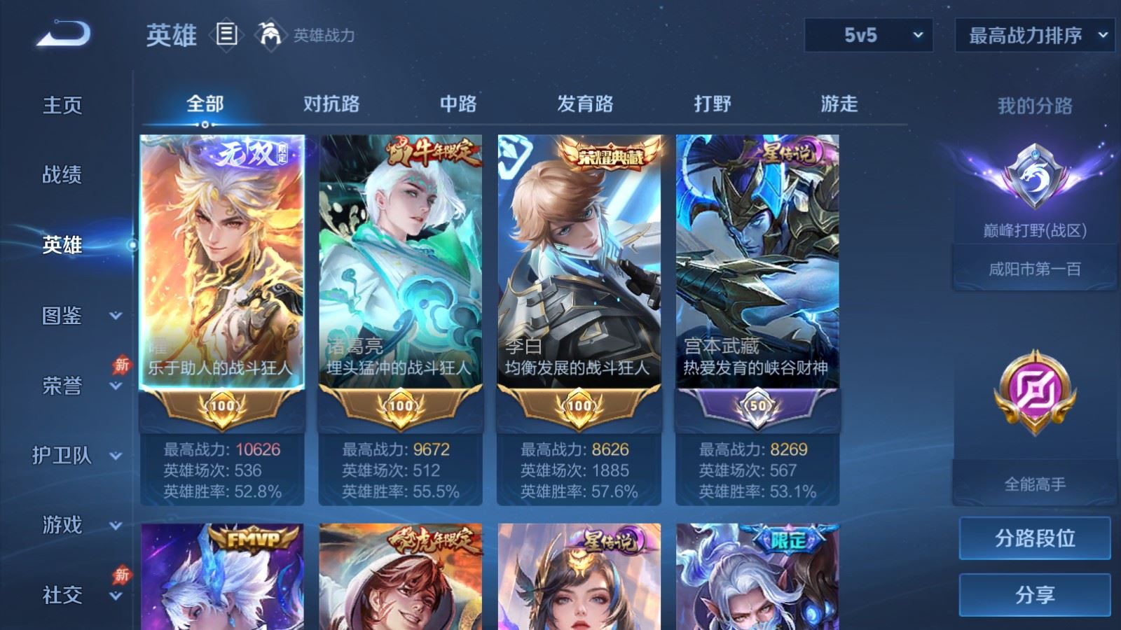 WZCMW4333130王者荣耀账号详情图2