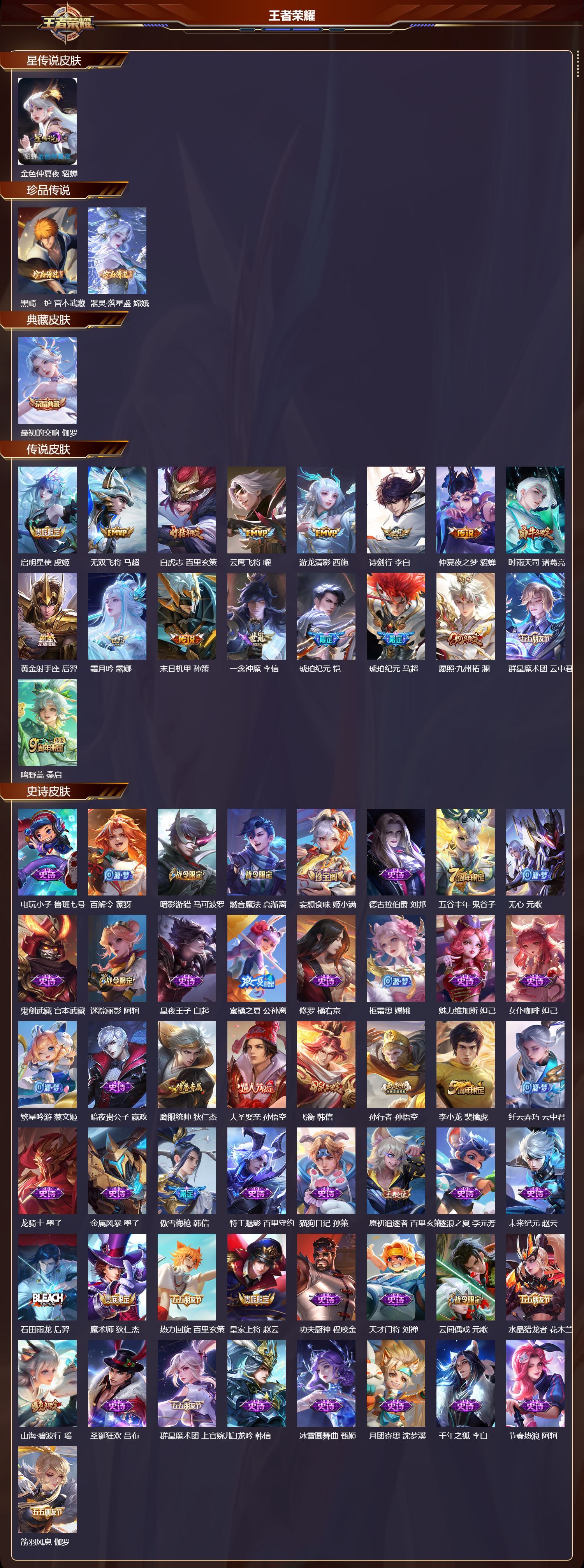 WZQM4315755王者荣耀账号详情图2