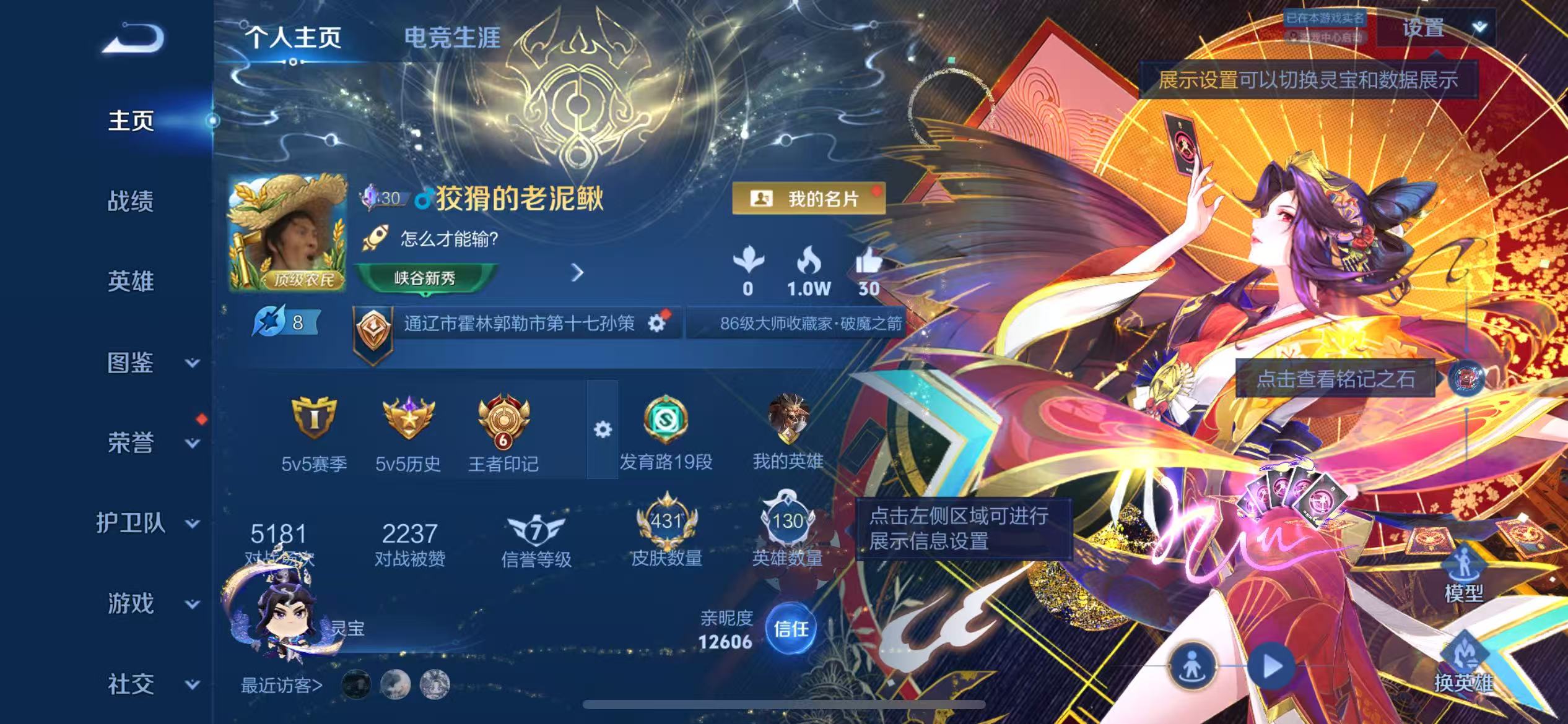 WZCMW4332940王者荣耀账号详情图1