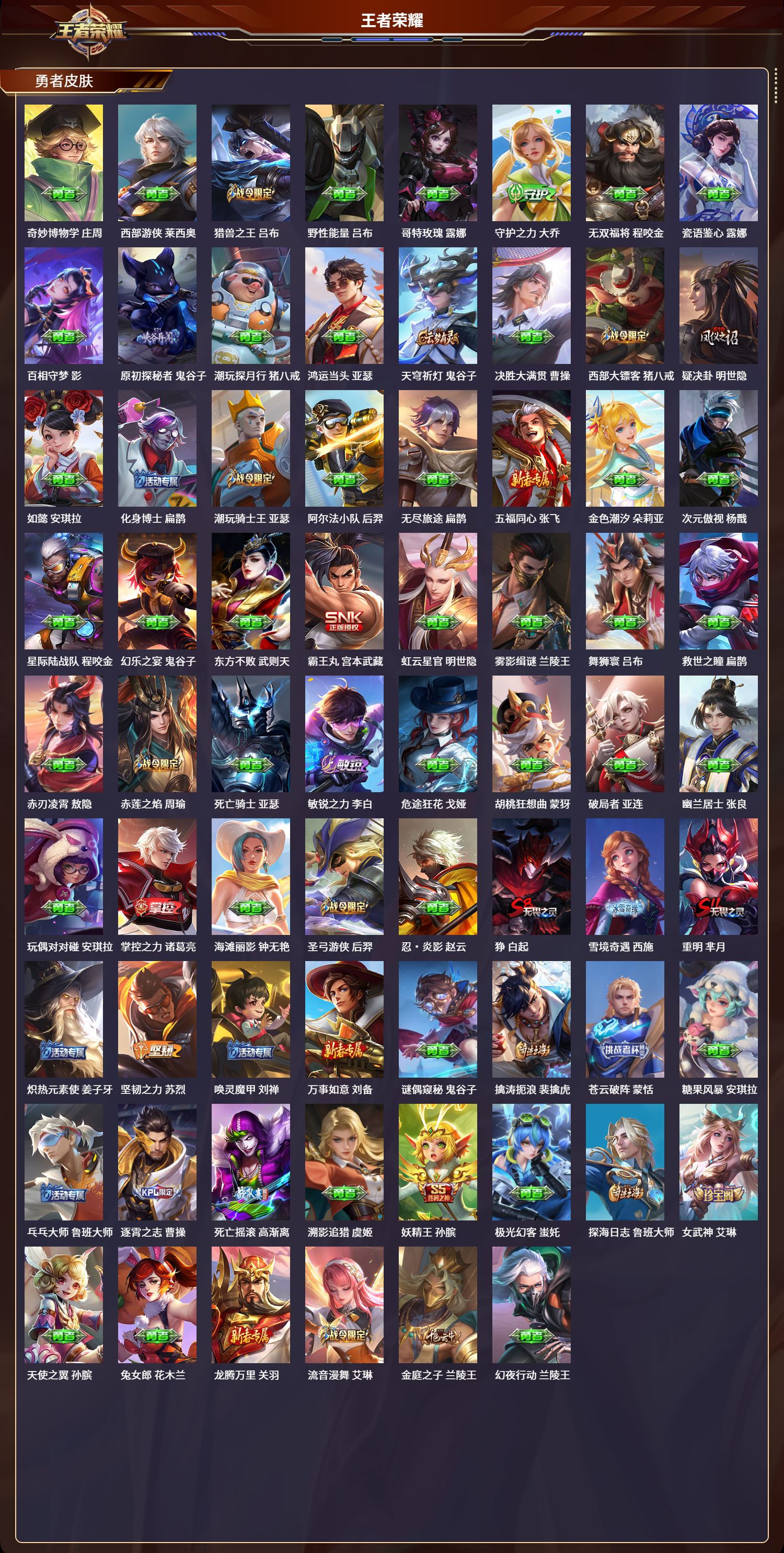 WZLX4315486王者荣耀账号详情图5