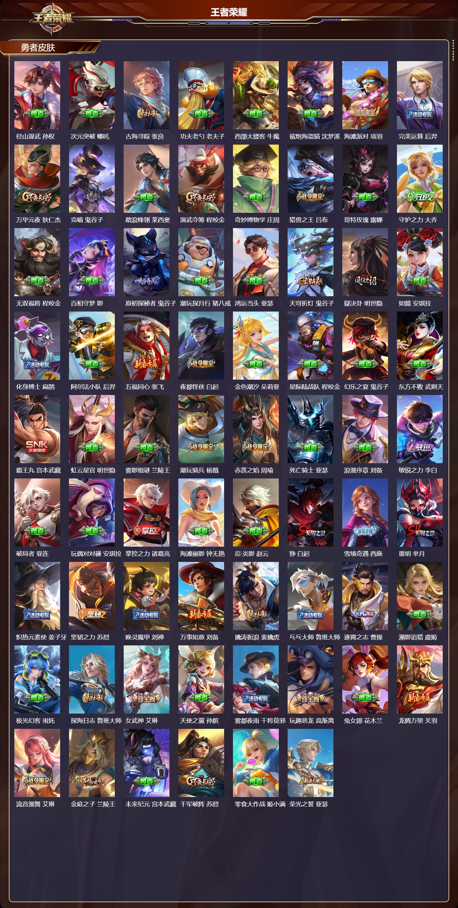 WZQM4331943王者荣耀账号详情图4