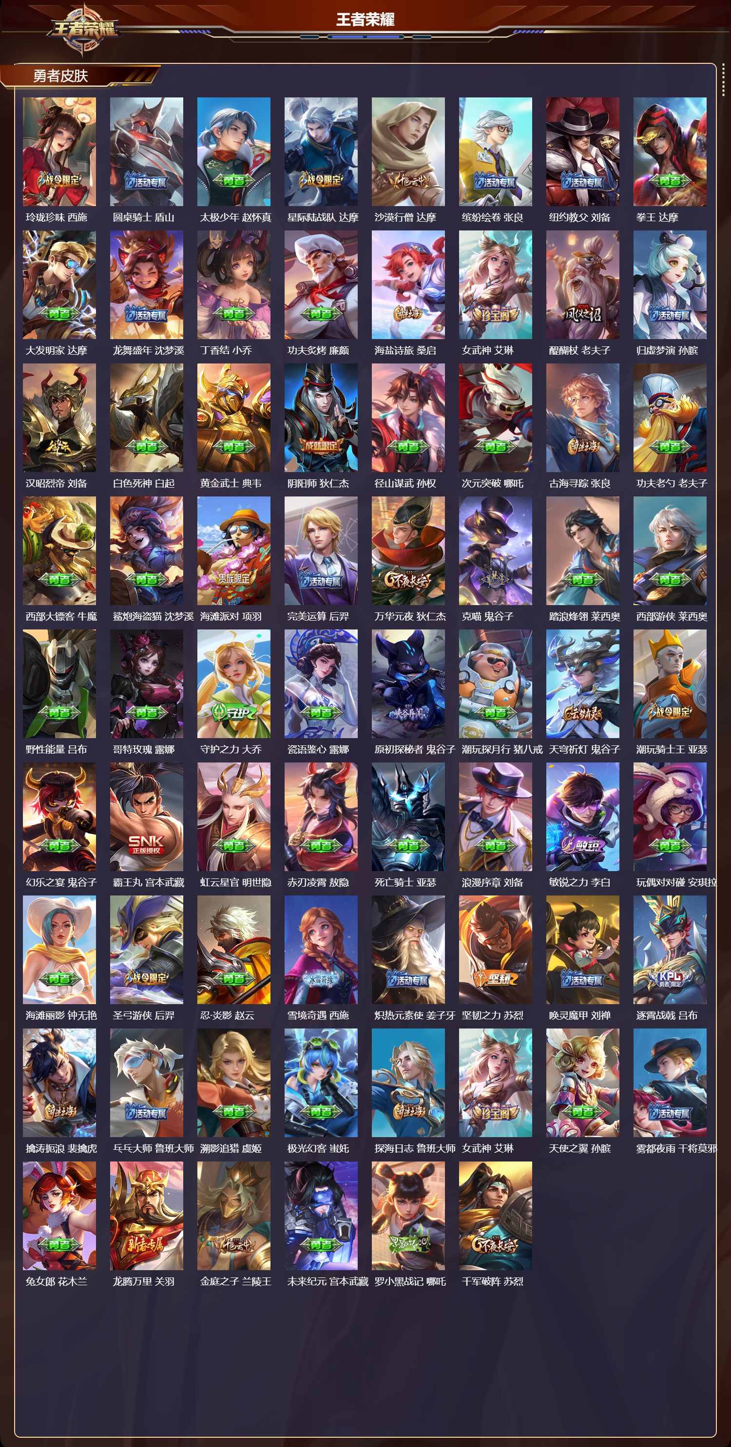 WZQM4314747王者荣耀账号详情图4