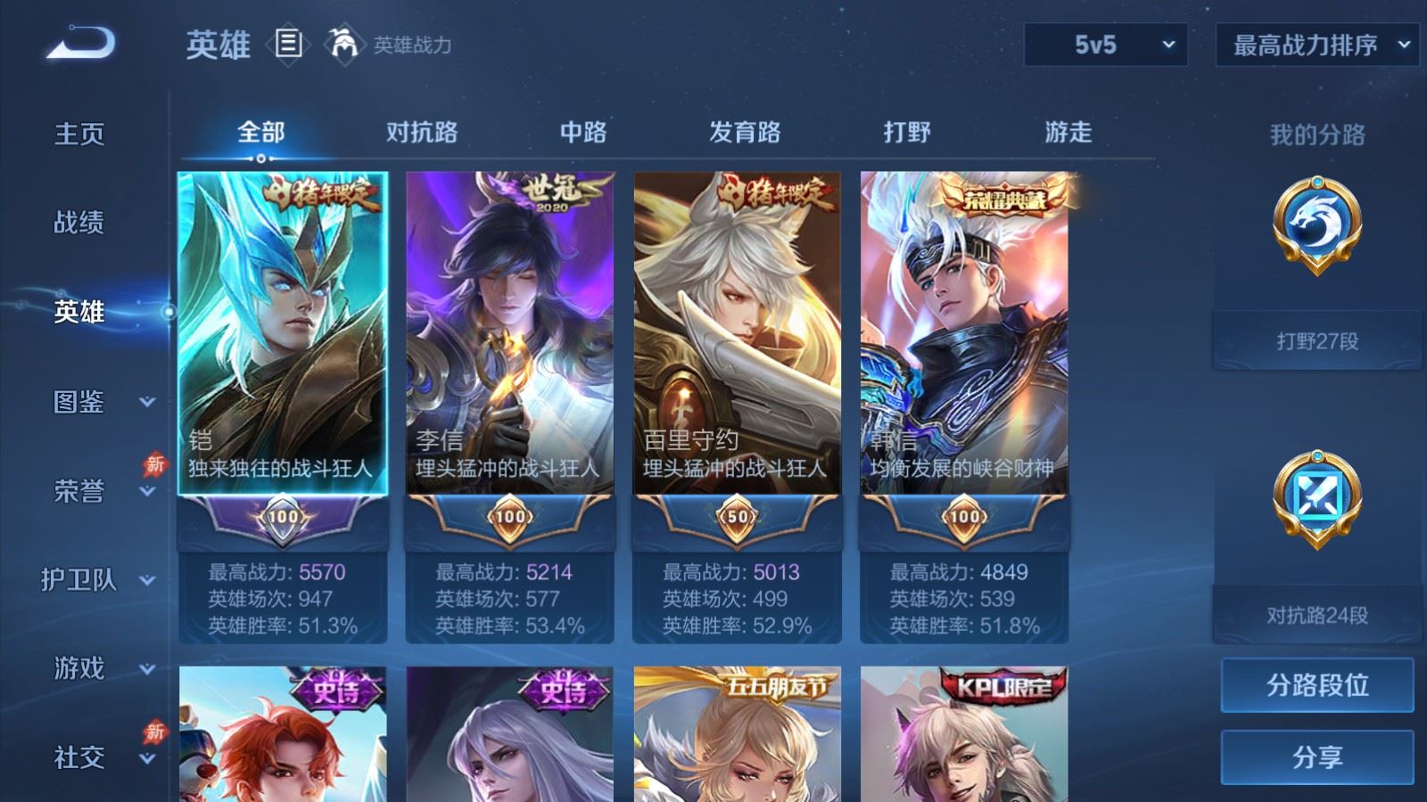 WZCMW4335313王者荣耀账号详情图2