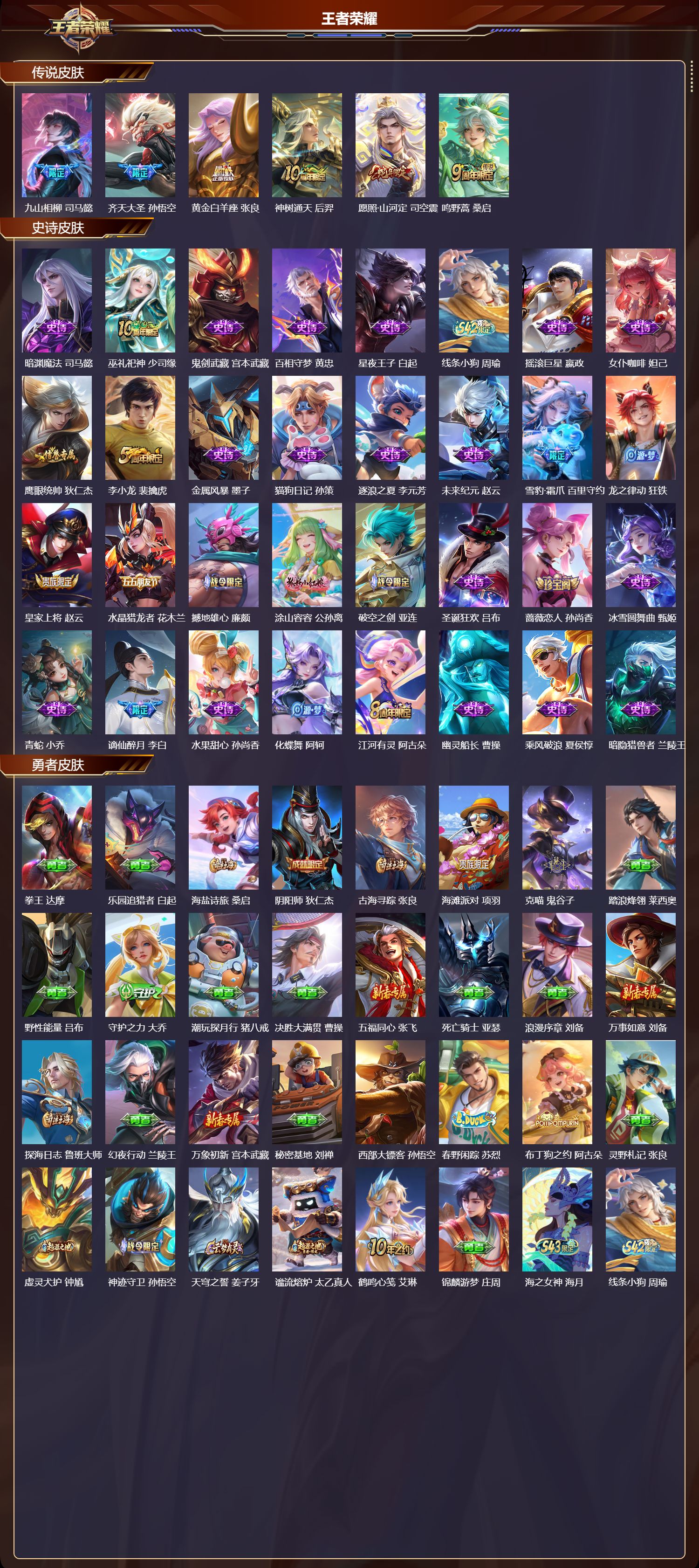 WZMK4317899王者荣耀账号详情图1