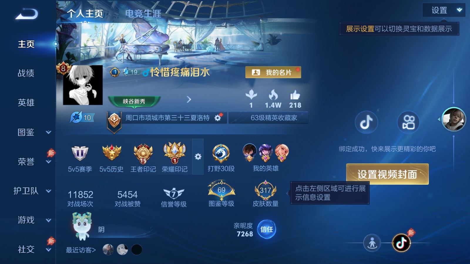 WZCMW4335328王者荣耀账号详情图1
