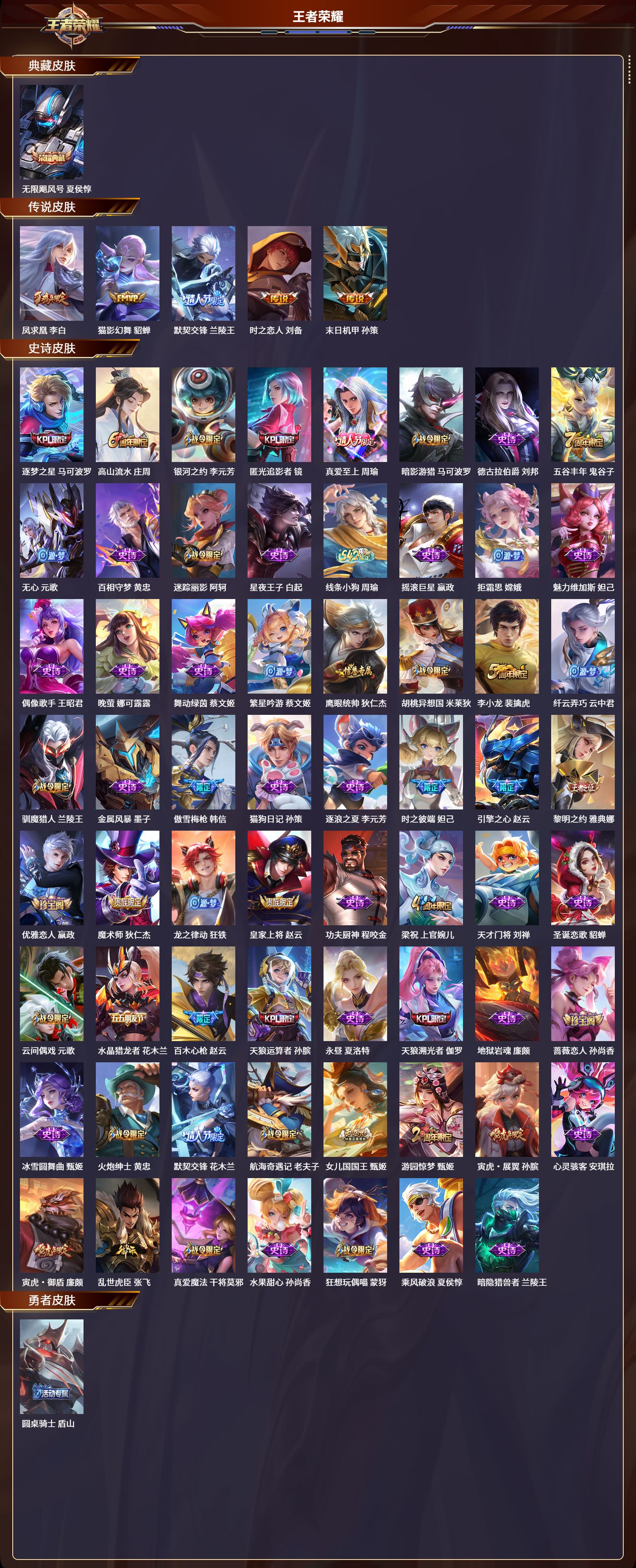 WZLX4319291王者荣耀账号详情图2