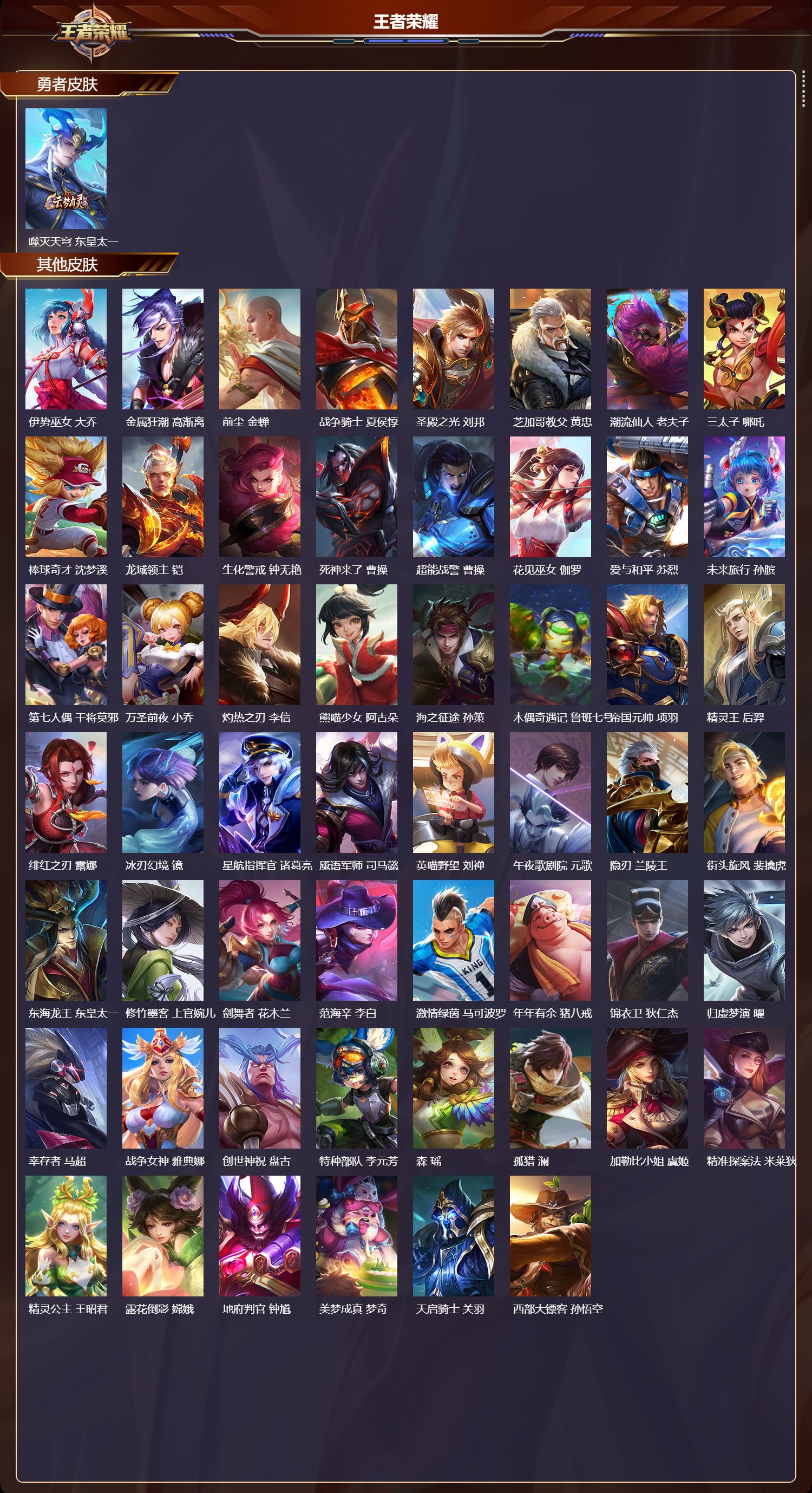 WZMK4317901王者荣耀账号详情图3