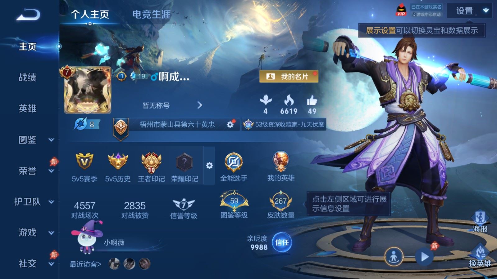 WZCMW4334963王者荣耀账号详情图1