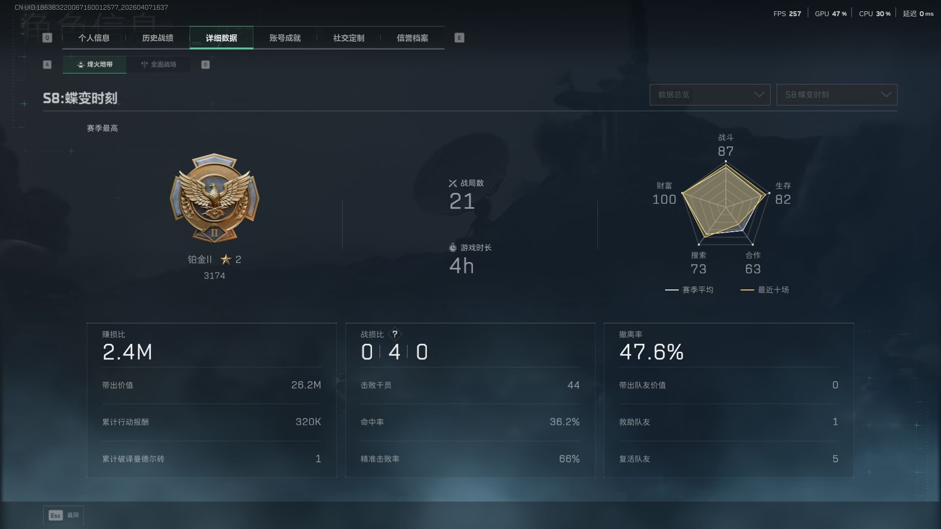 SJZCMW4107937三角洲行动账号详情图10