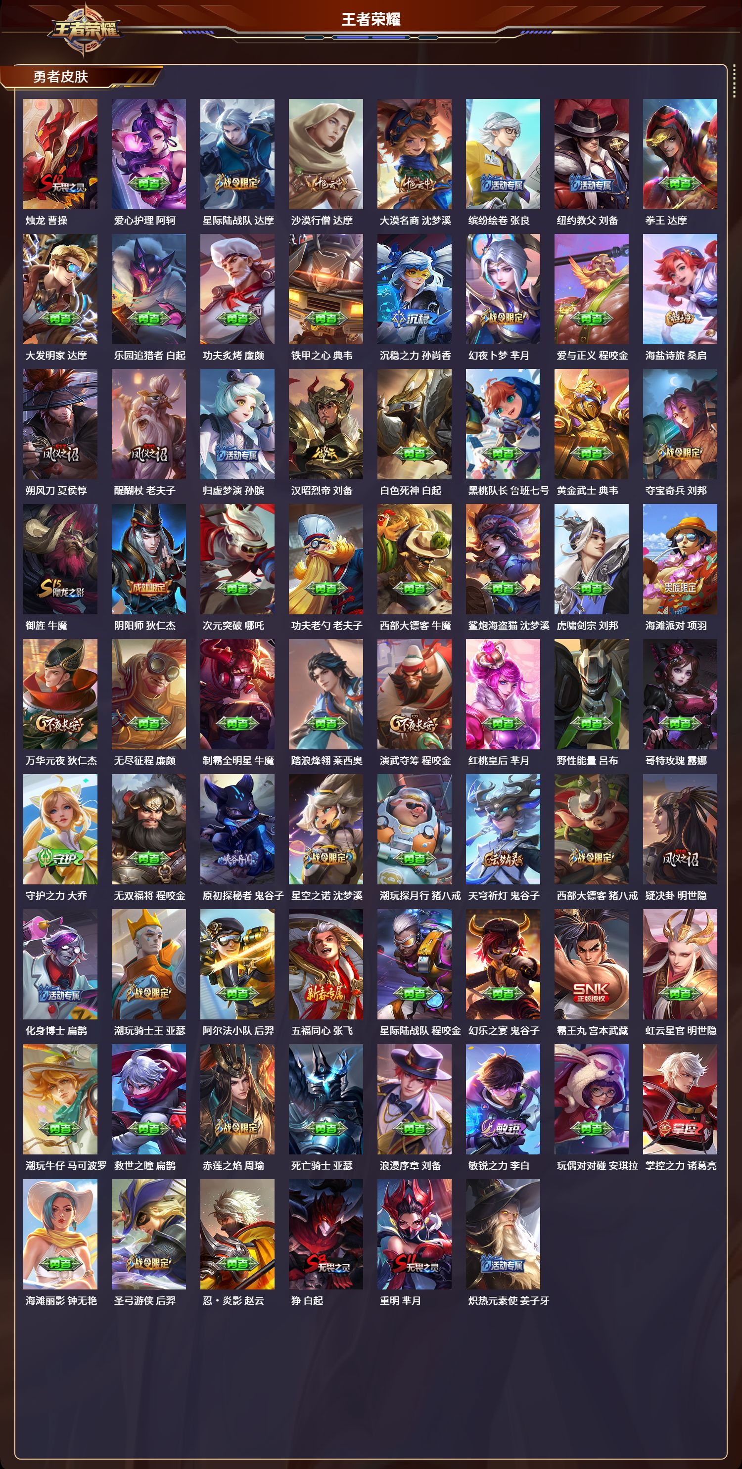 WZLX4319291王者荣耀账号详情图3