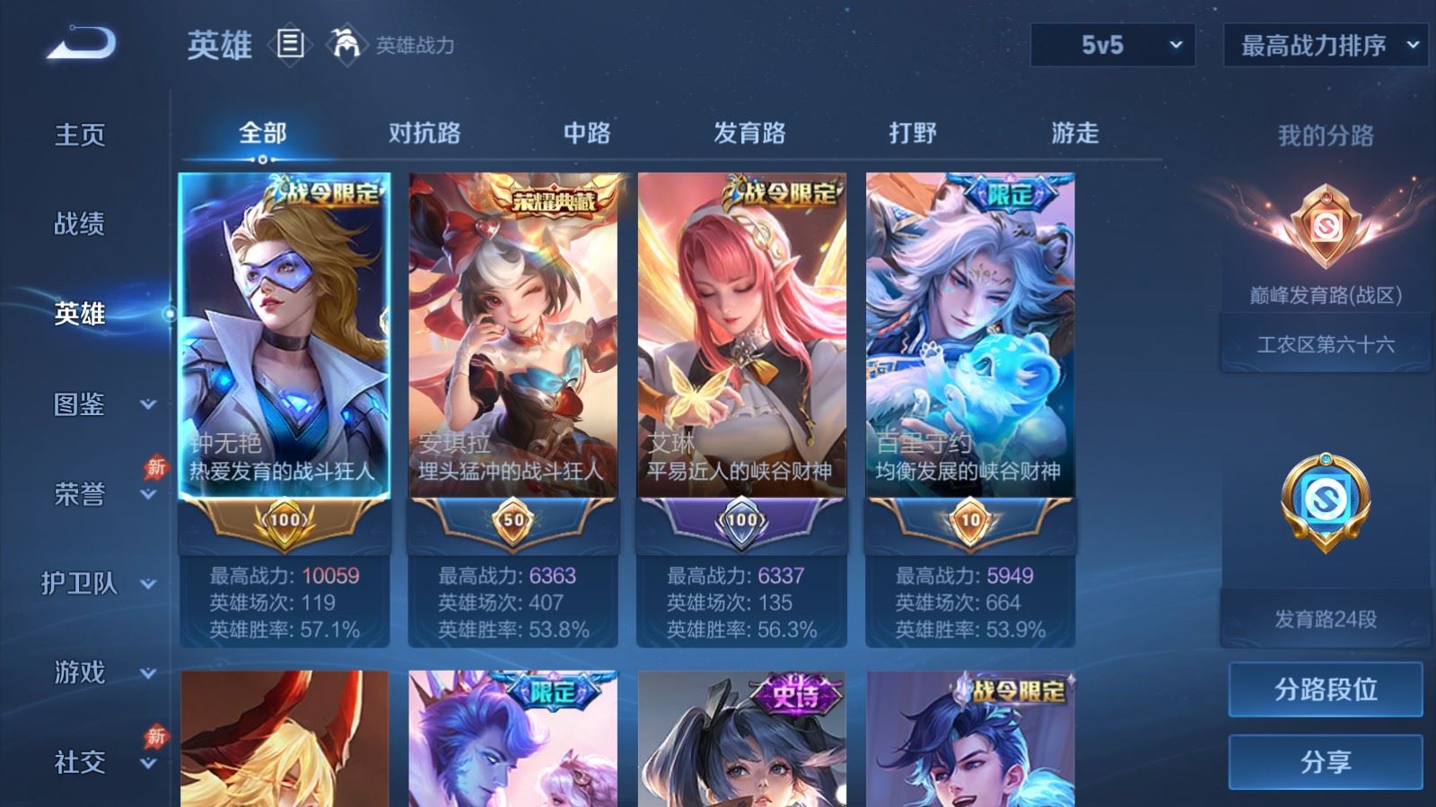 WZCMW4335219王者荣耀账号详情图2