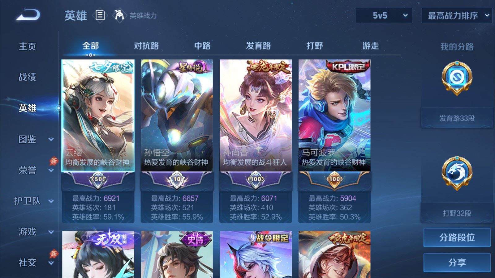 WZCMW4335034王者荣耀账号详情图2