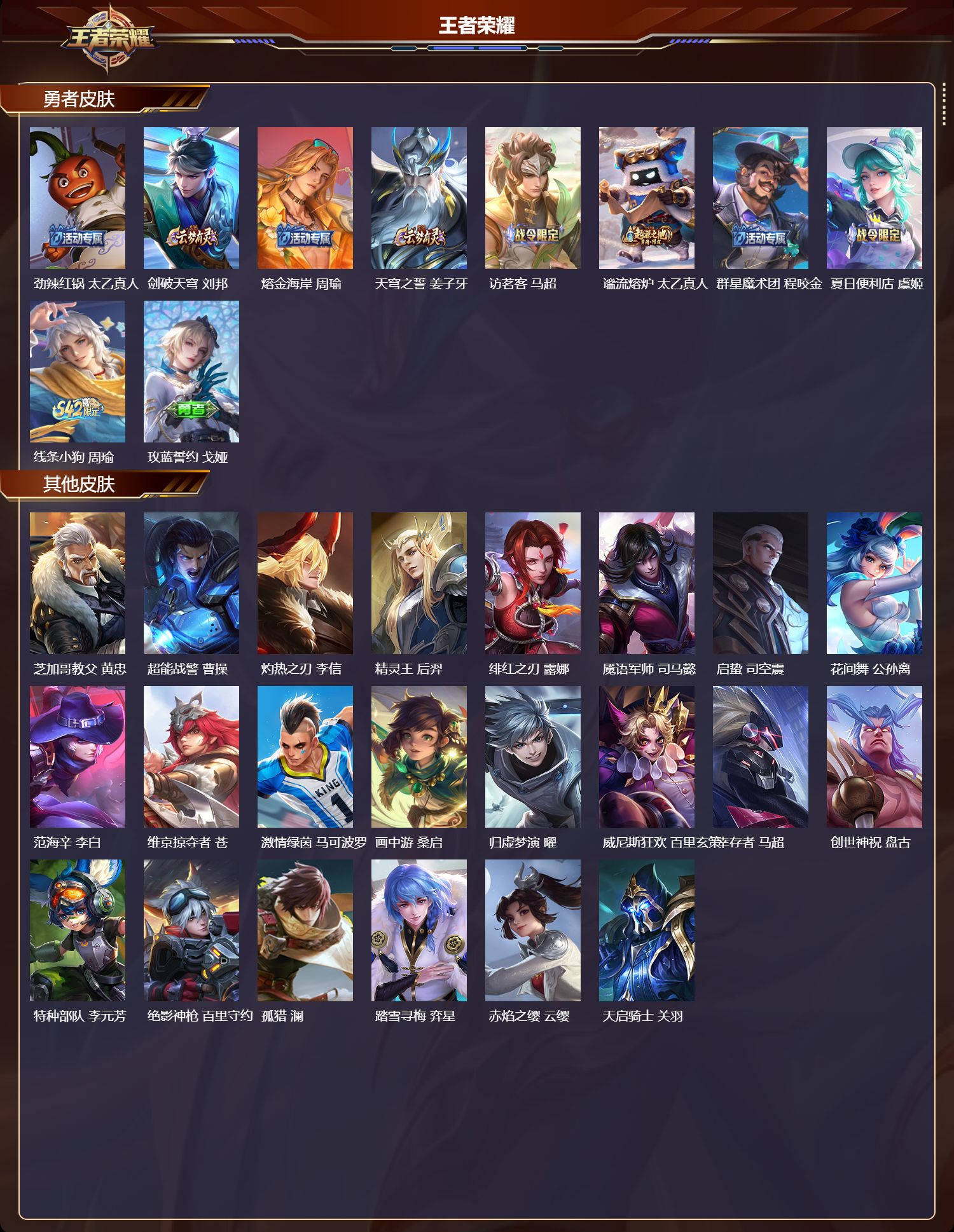 WZMK4317894王者荣耀账号详情图3