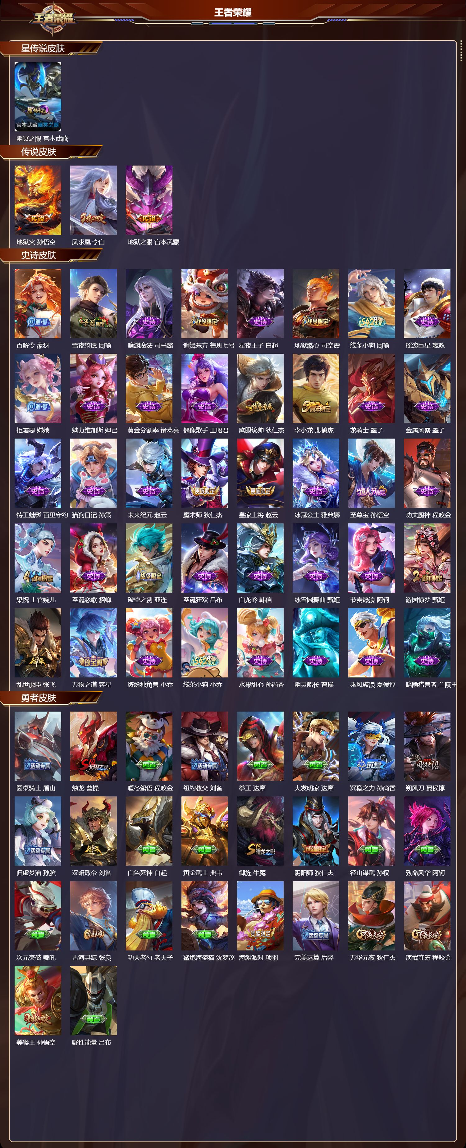 WZMK4318047王者荣耀账号详情图1