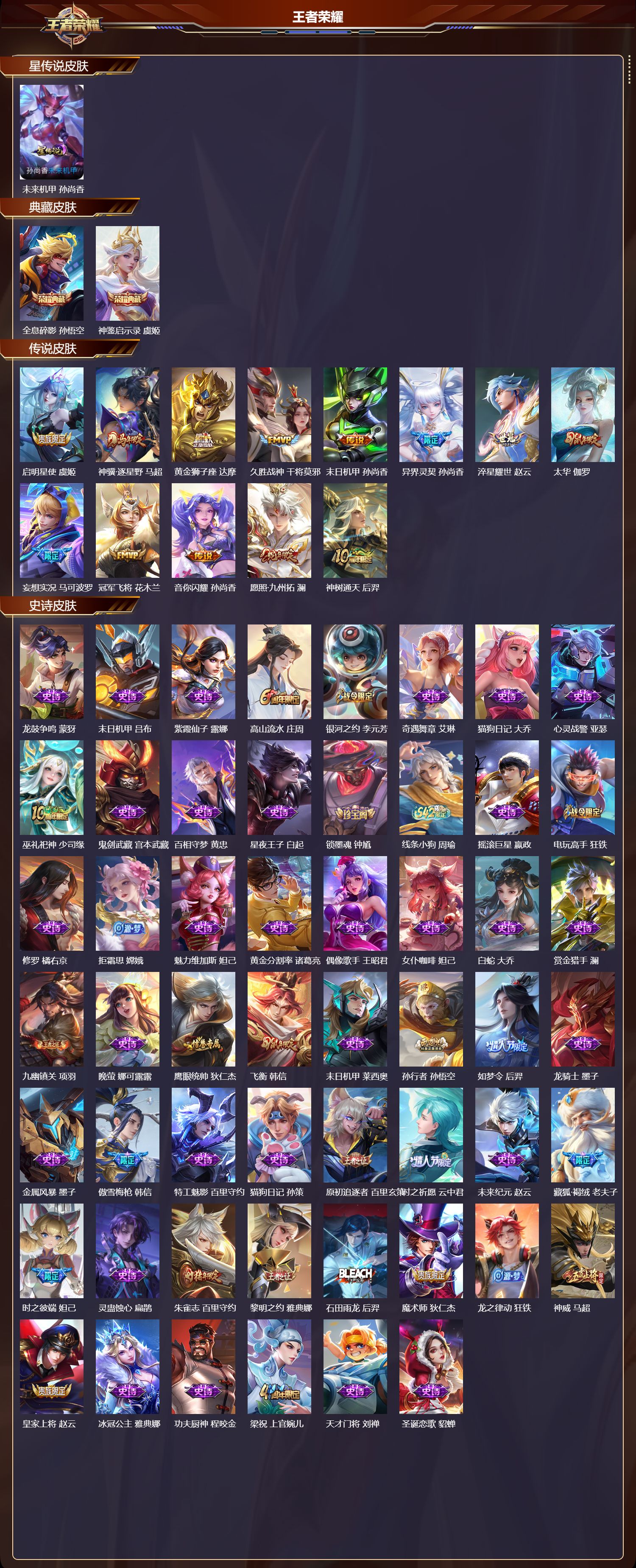 WZQM4320117王者荣耀账号详情图2