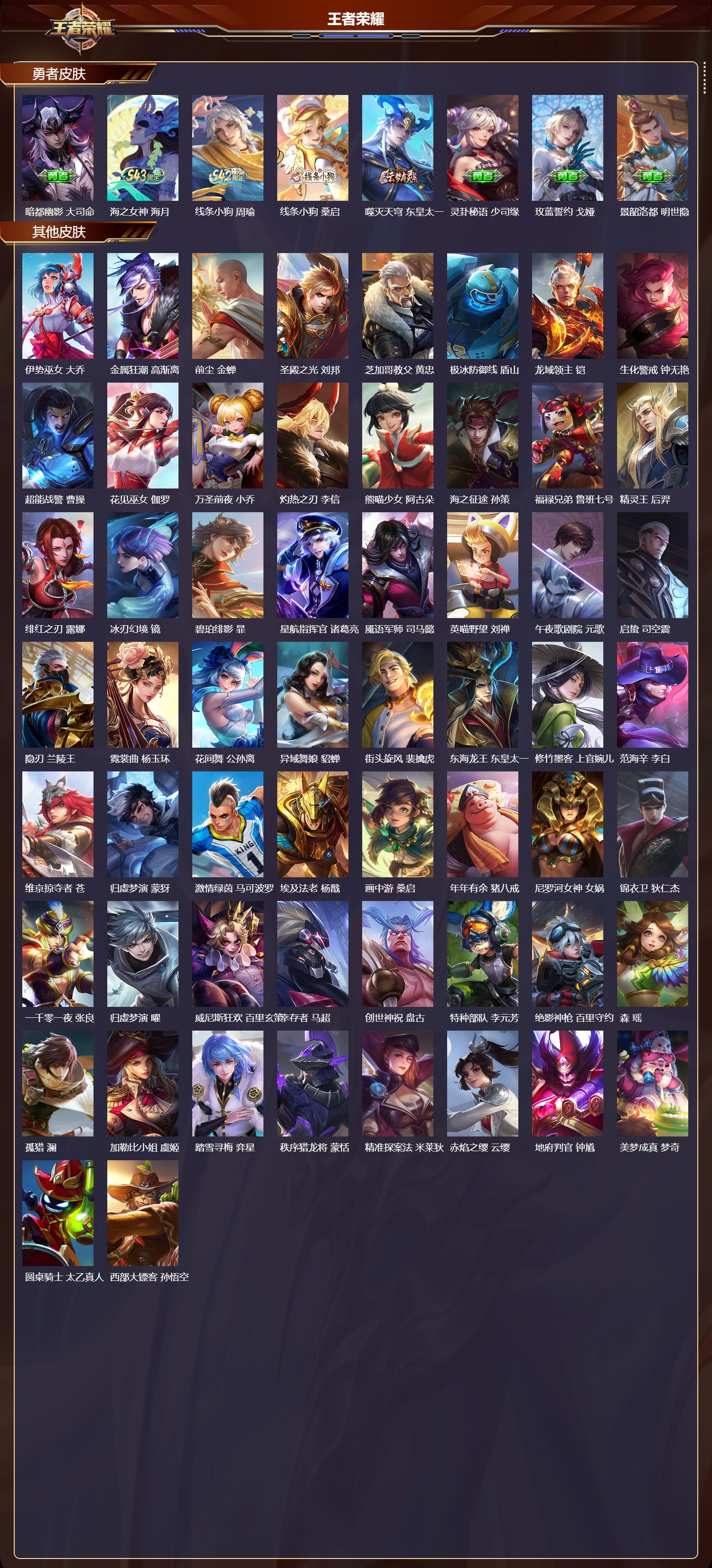 WZMK4319441王者荣耀账号详情图4