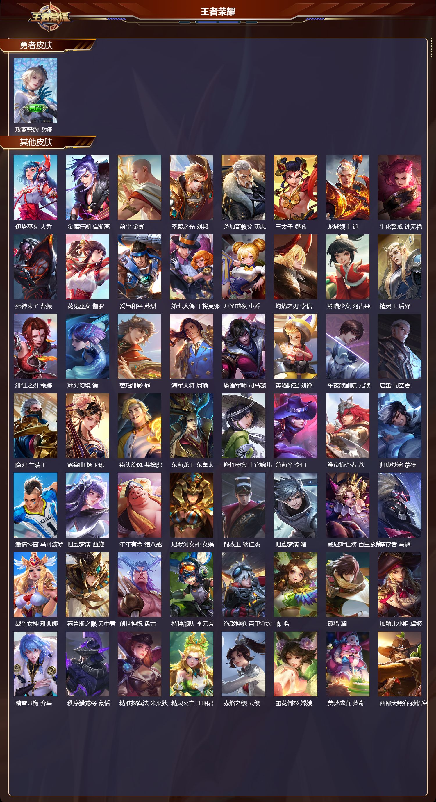 WZMK4319607王者荣耀账号详情图5