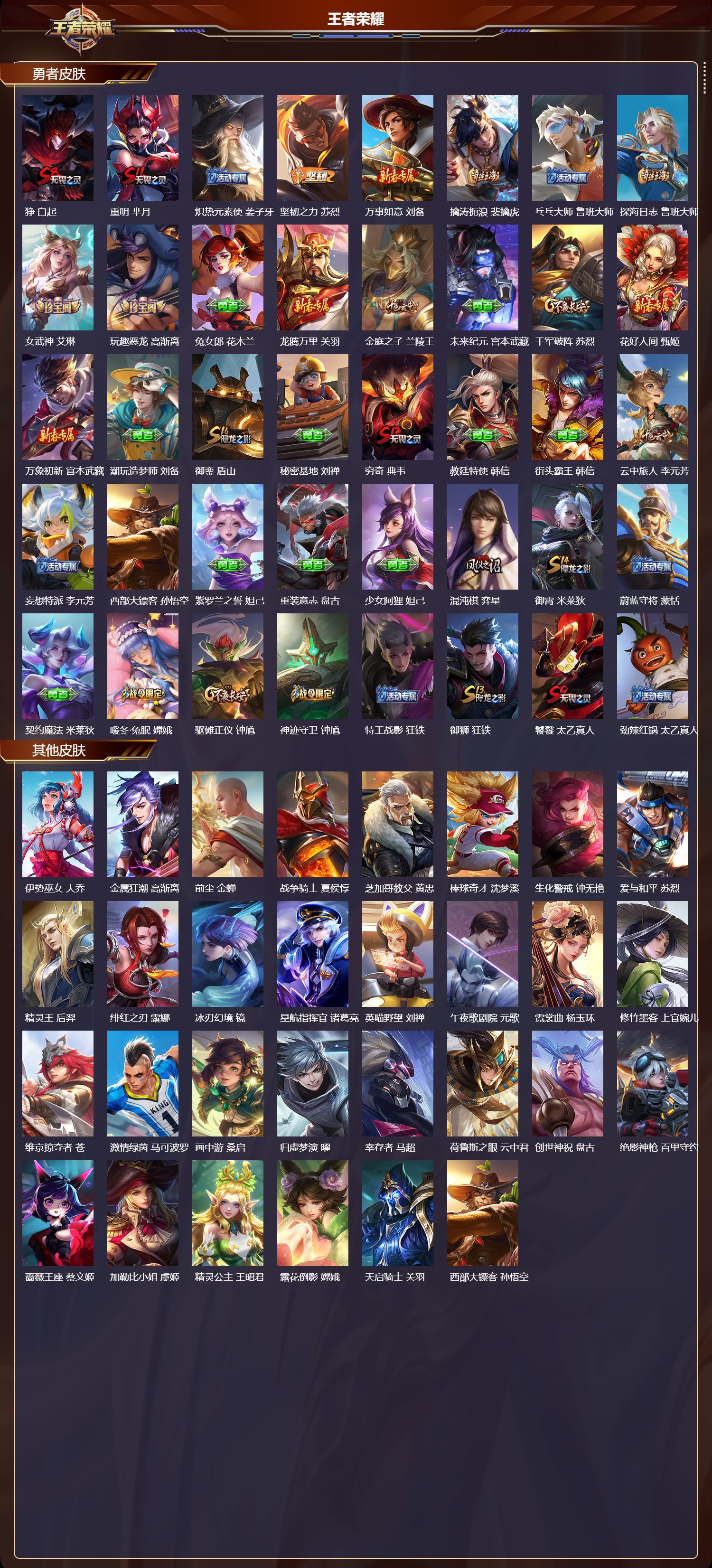 WZMK4319571王者荣耀账号详情图3