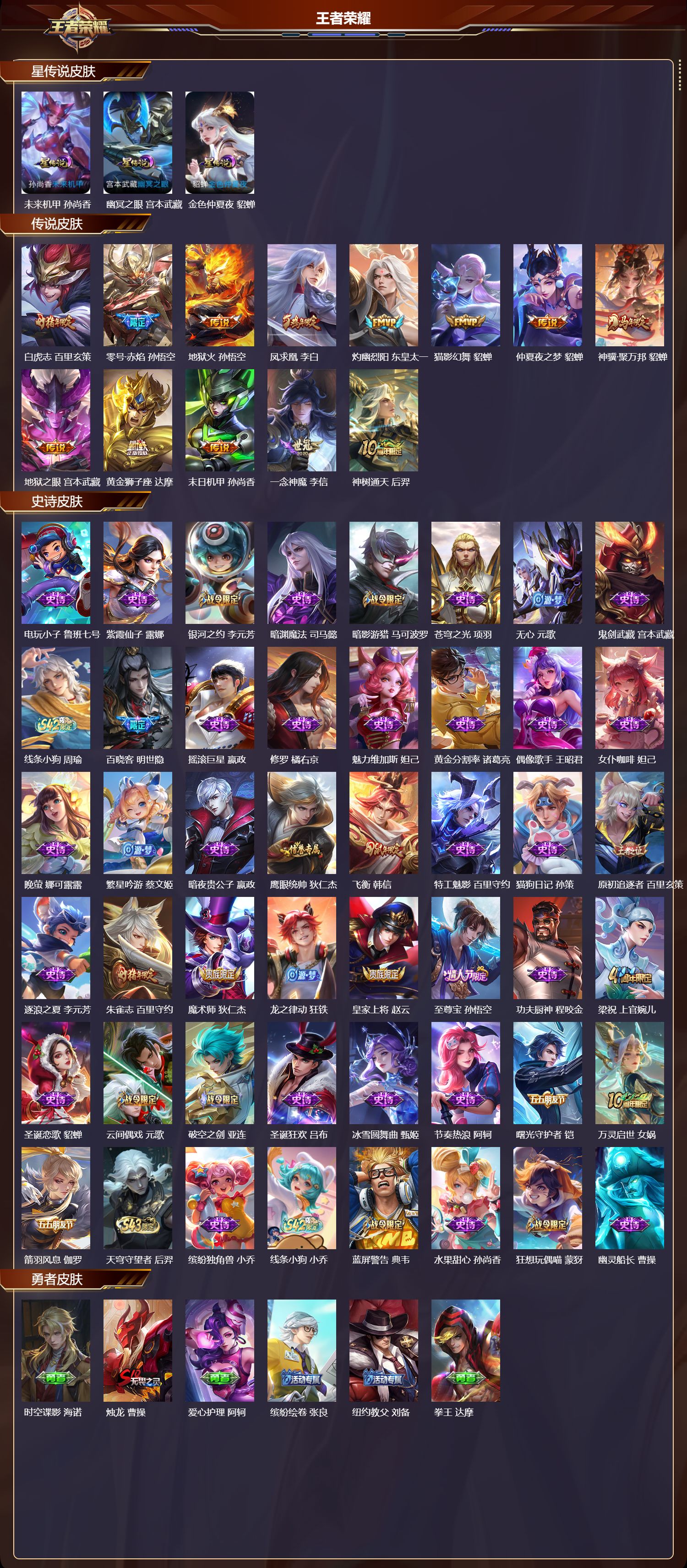 WZMK4318613王者荣耀账号详情图1